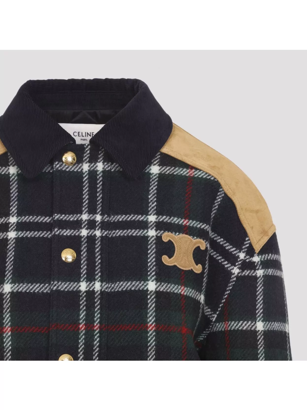 Celine Suede Jacket Contrast Panels