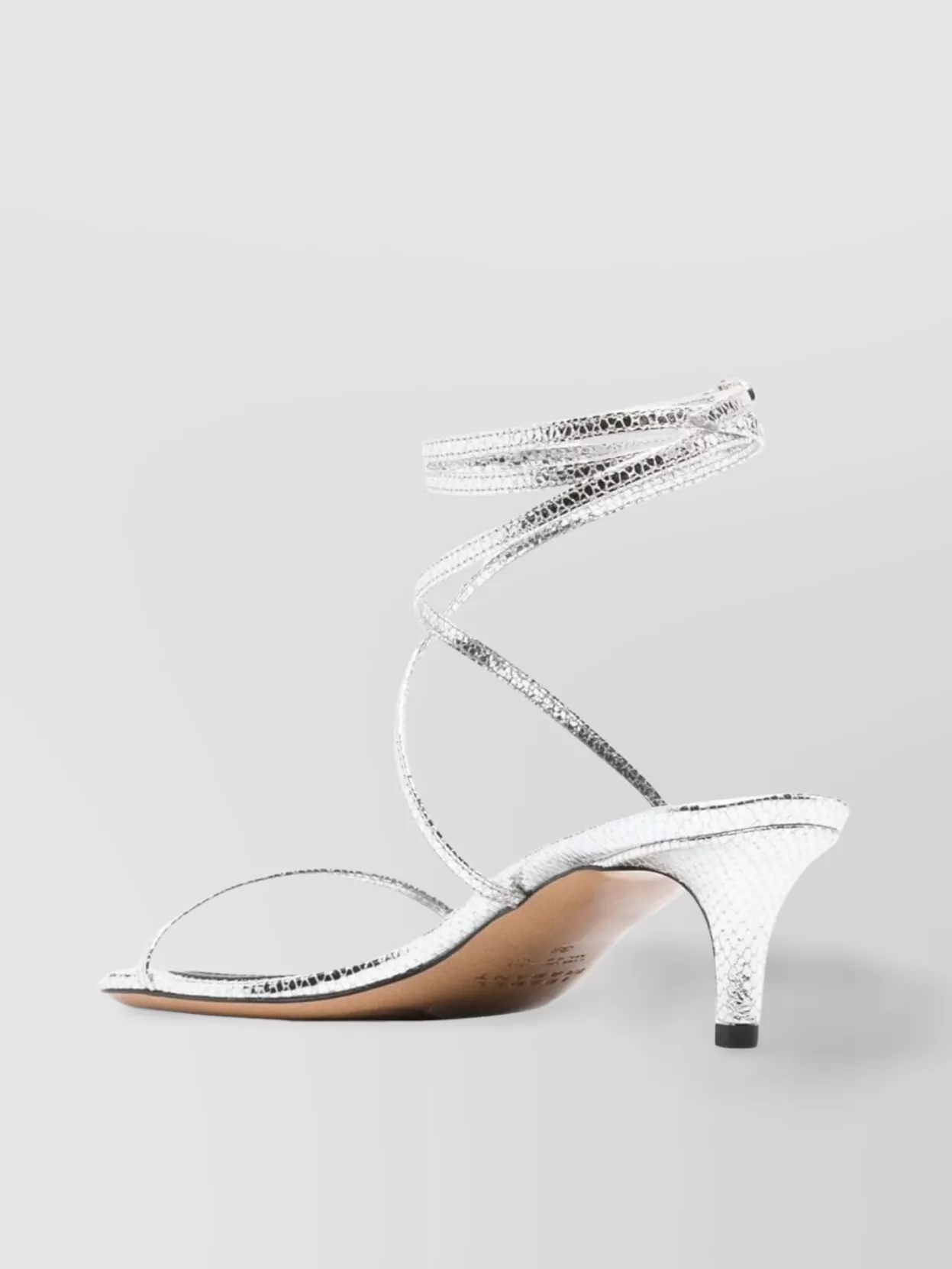 ISABEL MARANT CONE HEEL LEATHER SANDALS