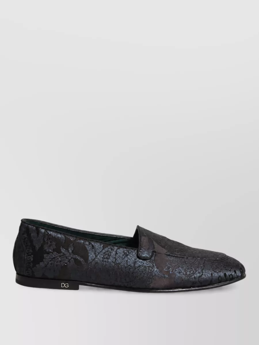 Dolce&Gabbana Leather Slip-On Slippers