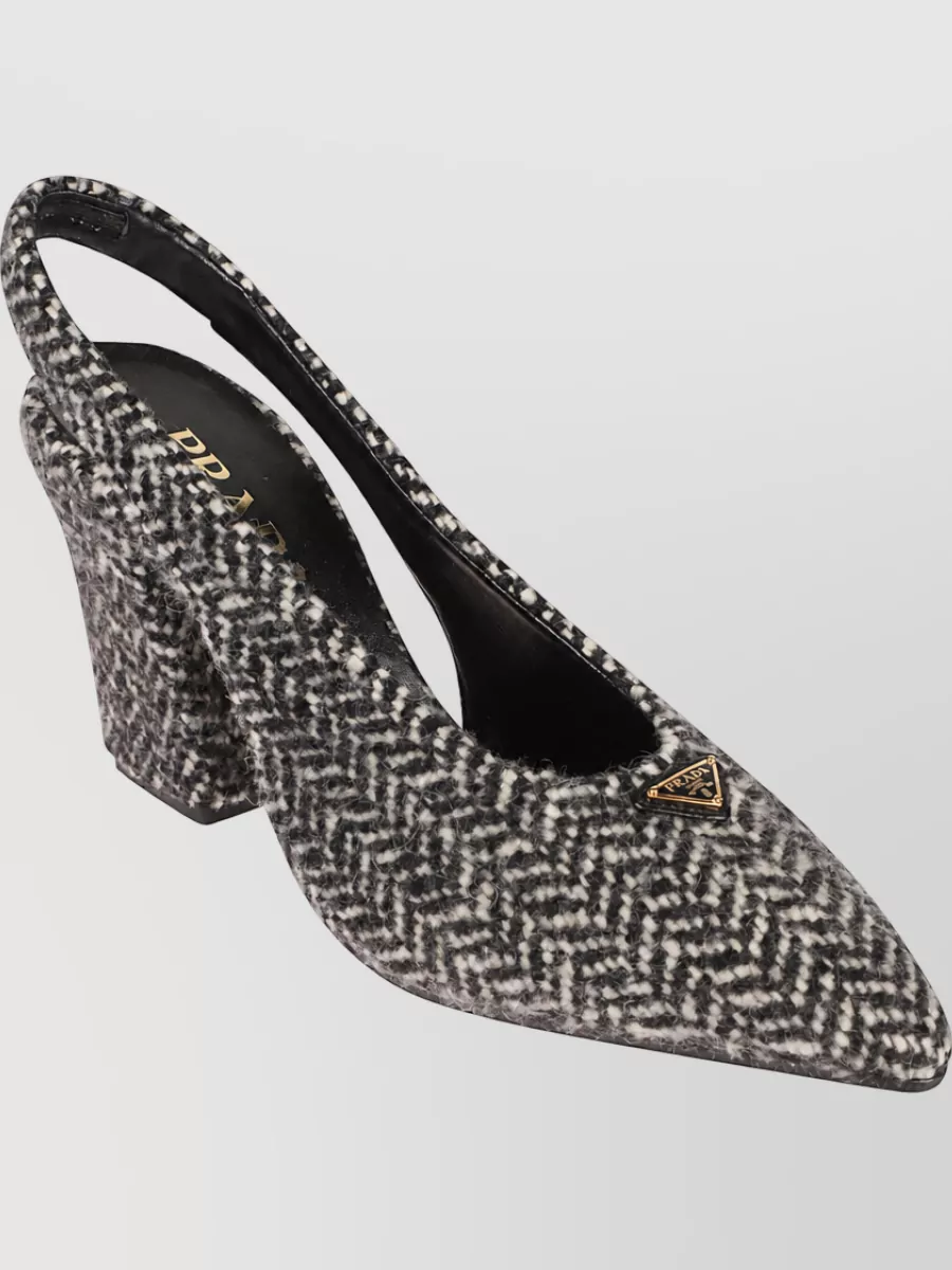 Prada Tweed Mules
