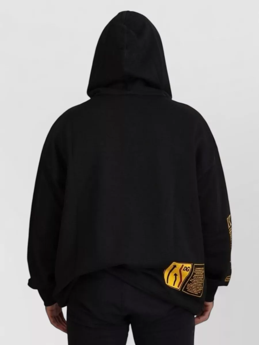 Dolce&Gabbana Cotton Hooded Printed Sweatshirt