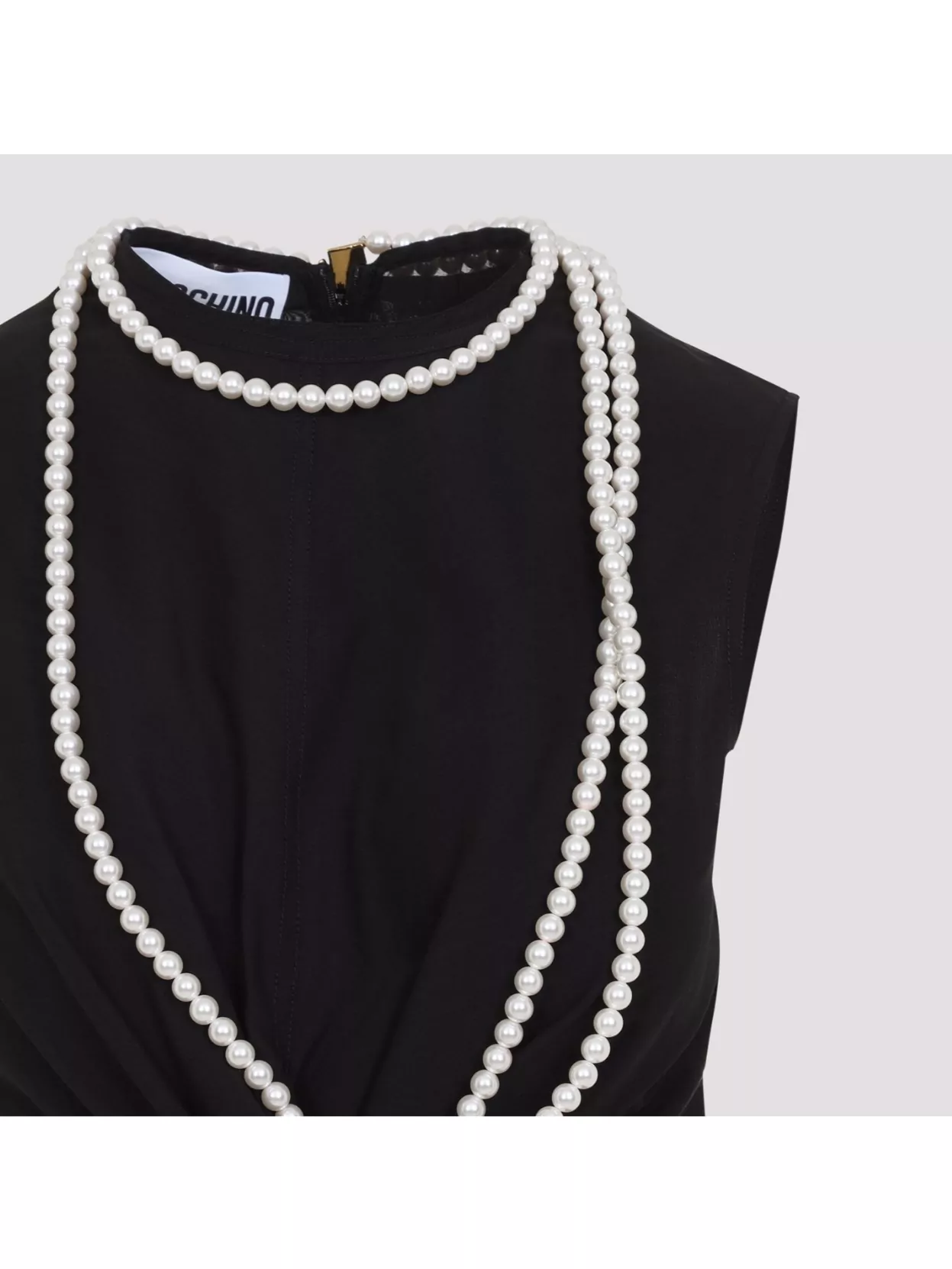 Shop Moschino Cotton And Silk Blend Top