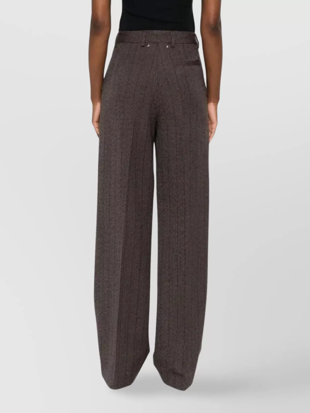 Golden Goose Journey Women's Wide Leg Trousers Naomi Pinstripe