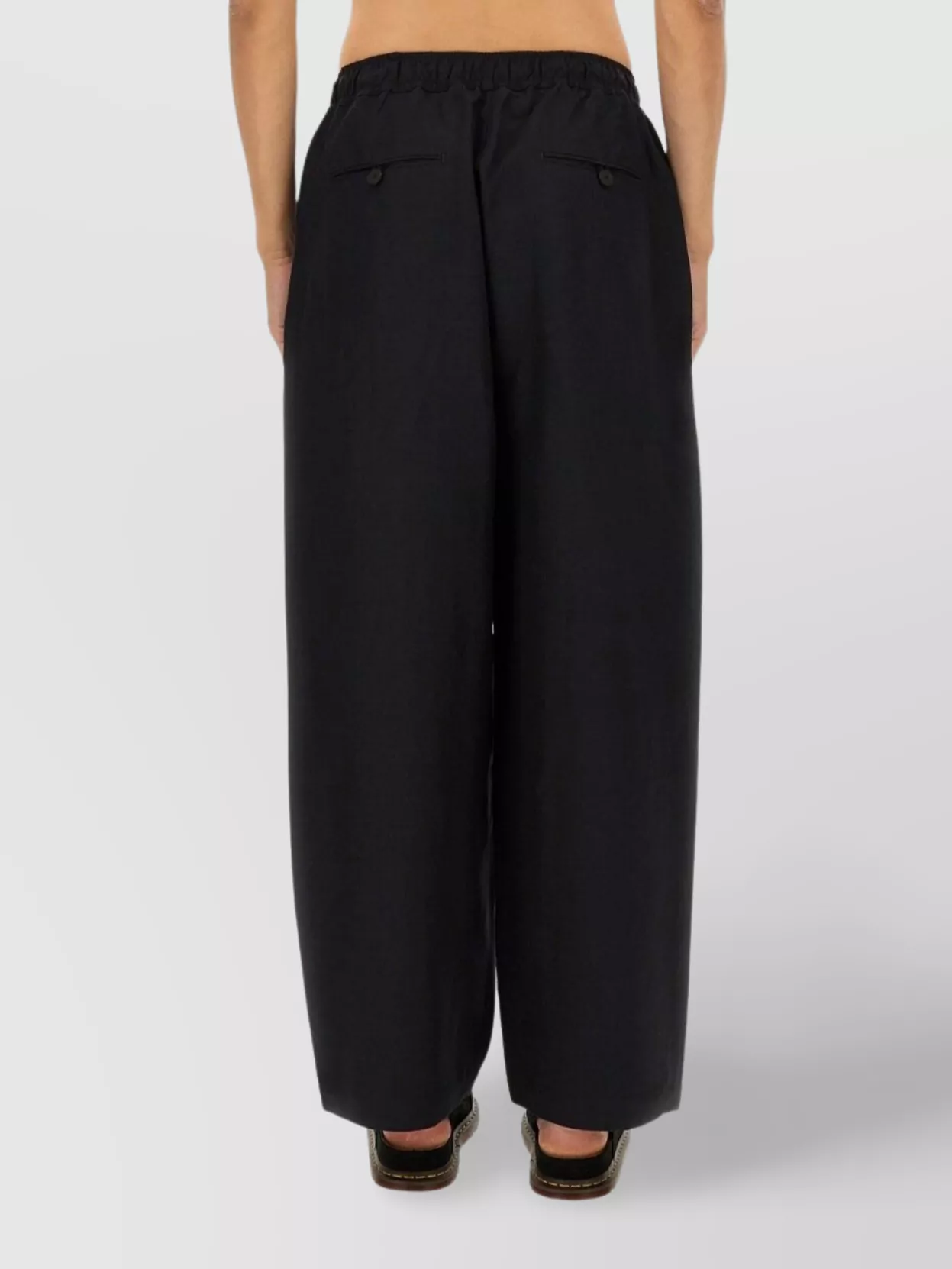 Studio Nicholson Trousers Wide Leg Elastic Waistband