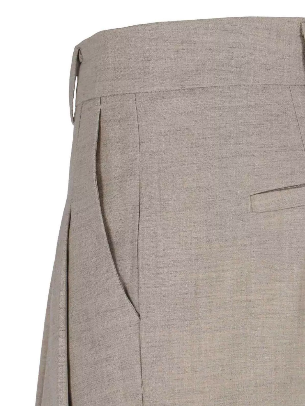 The Frankie Shop Straight Leg Trousers With Pleats And Pockets