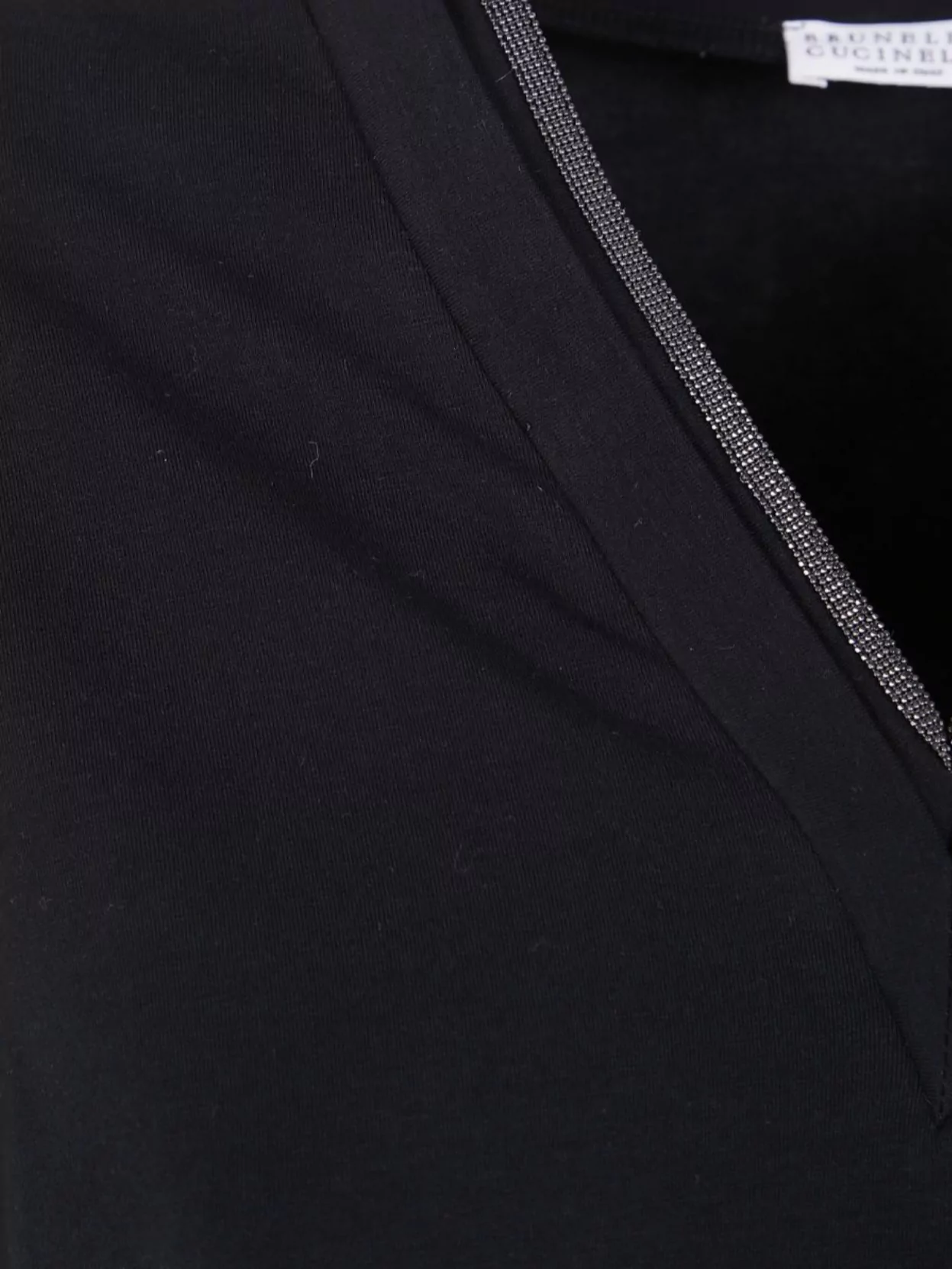 Brunello Cucinelli Short-sleeve T-shirt With V-neckline In Black