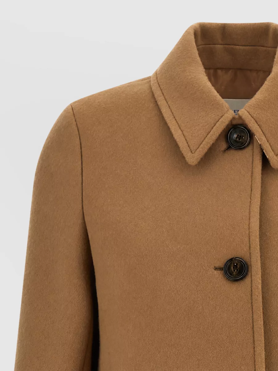 Burberry Cashmere Wool Fitted Coat