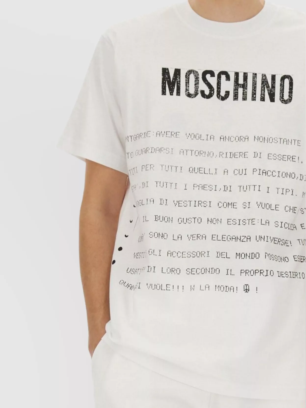 Moschino "Graphic Message Print" T-Shirt