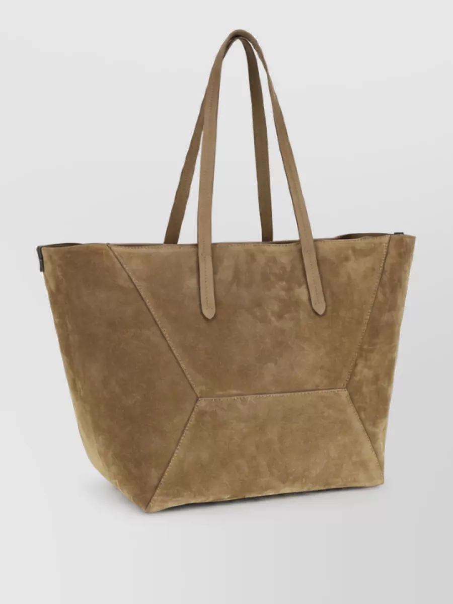 Brunello Cucinelli Calf Leather Tote Bag