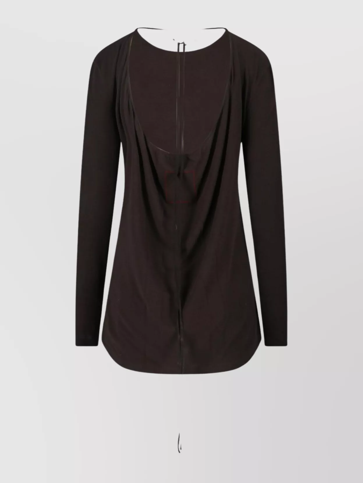 Uma Wang Scoop Neck Backless Top With Tie Detail
