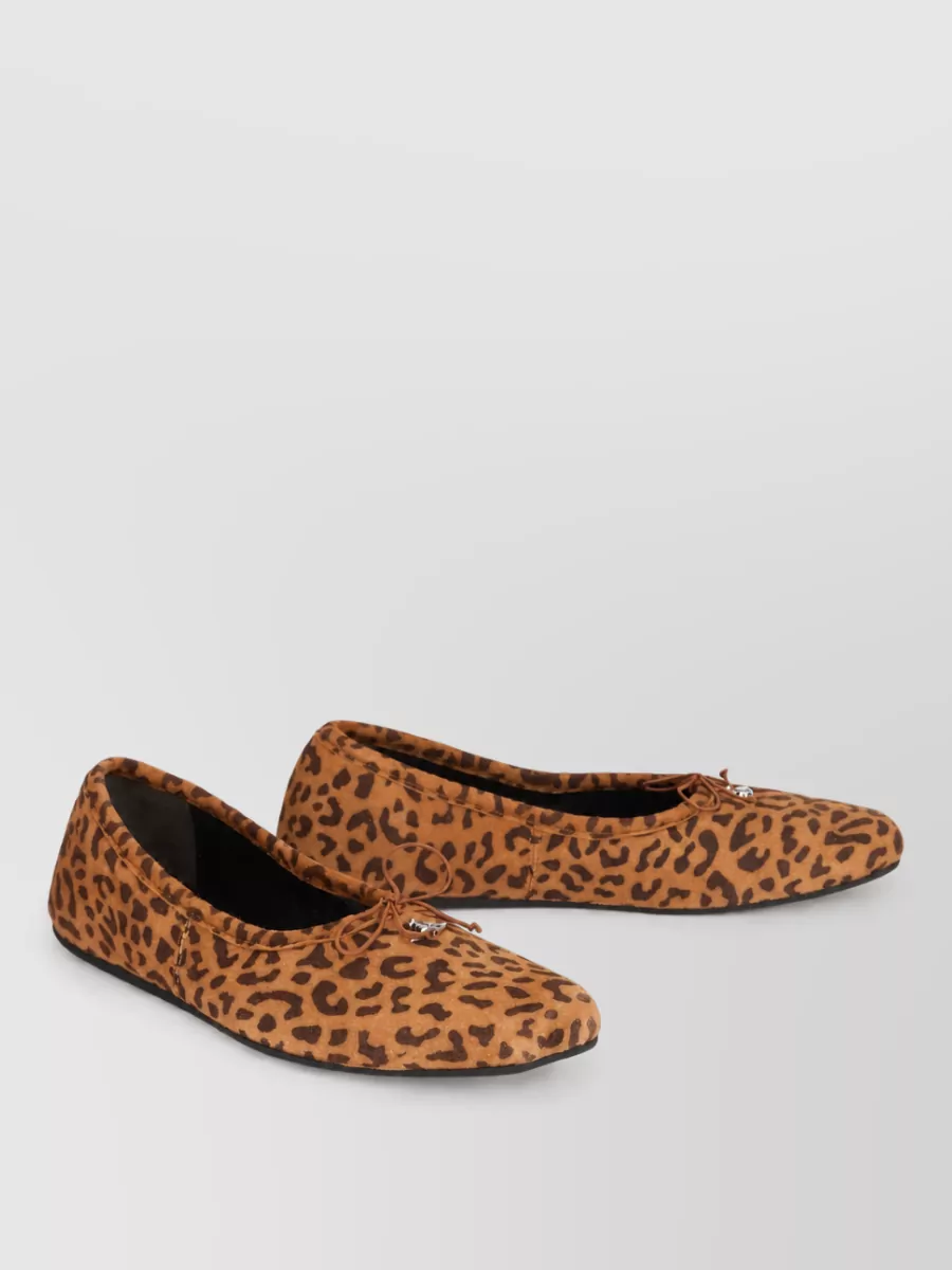 Vivienne Westwood leather leopard ballerina shoes