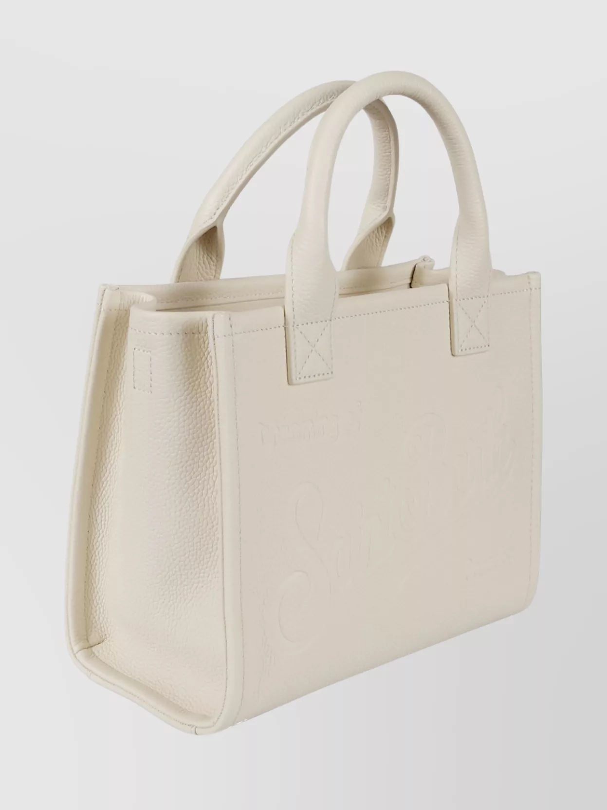 Mc2 Saint Barth Tote Bag With Structured Shape And Top Handles