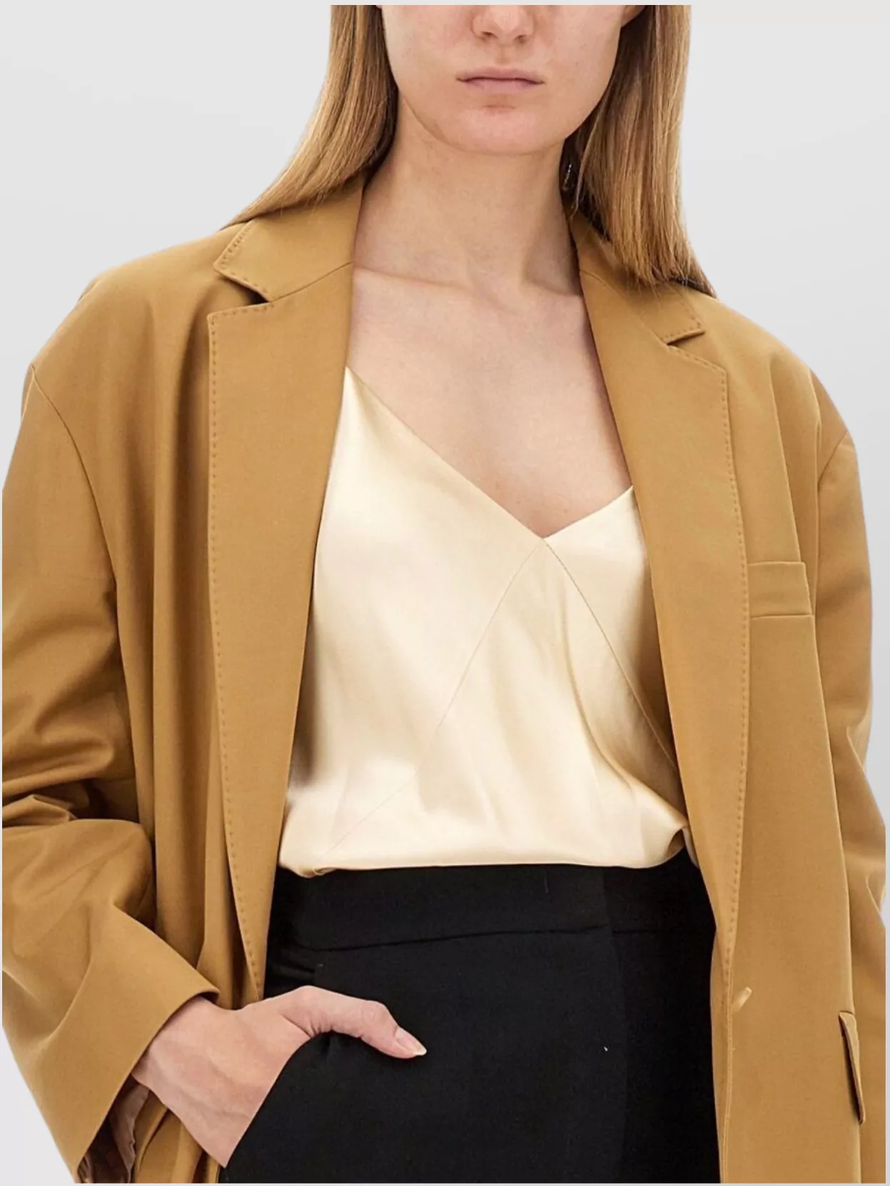 Max Mara Regular Fit Jacket Notched Lapel Design