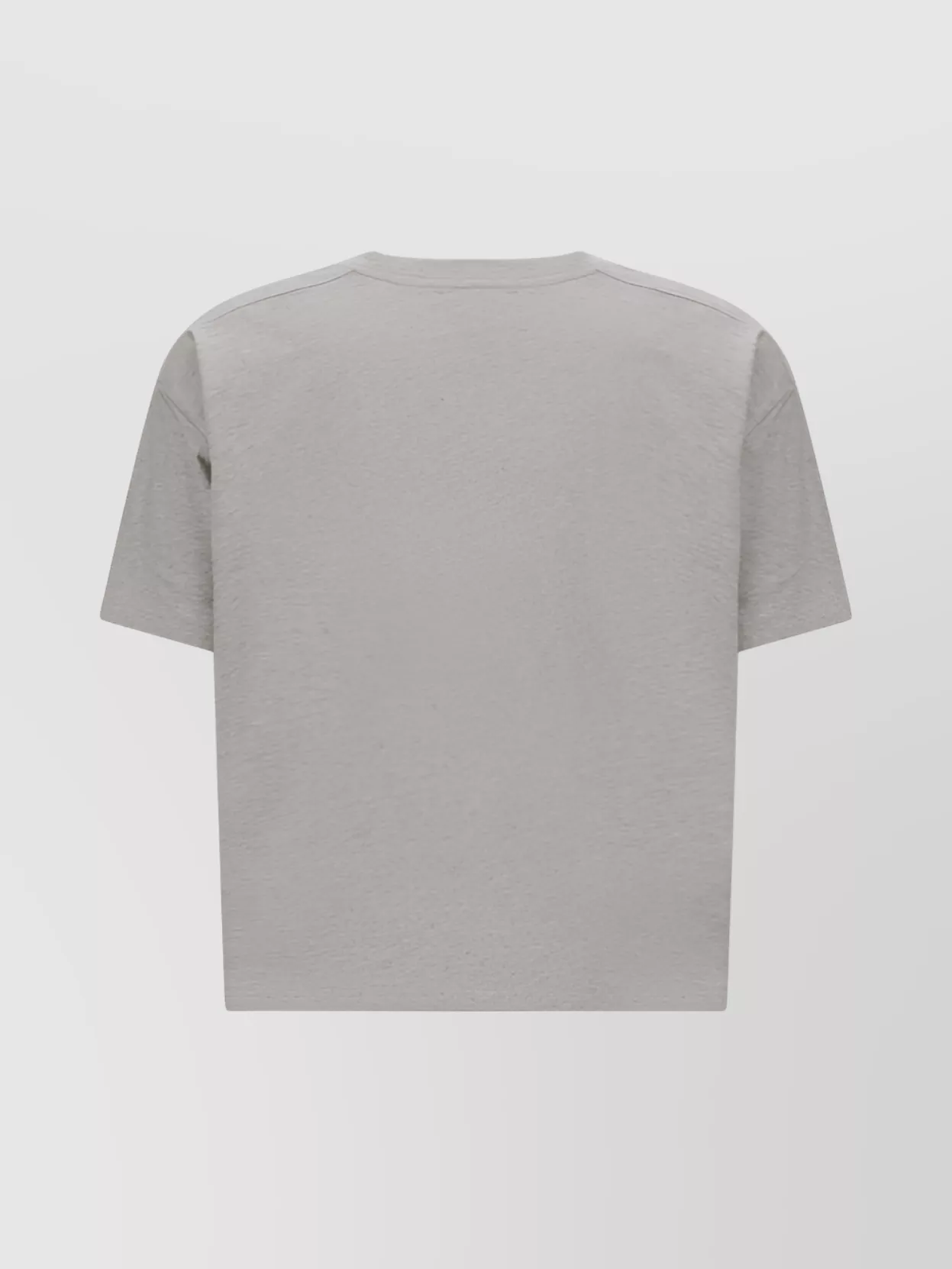 Loulou Studio V-Neck Cotton T-Shirt Asymmetrical Hemline