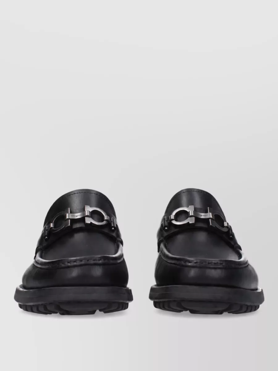 Ferragamo leather loafers