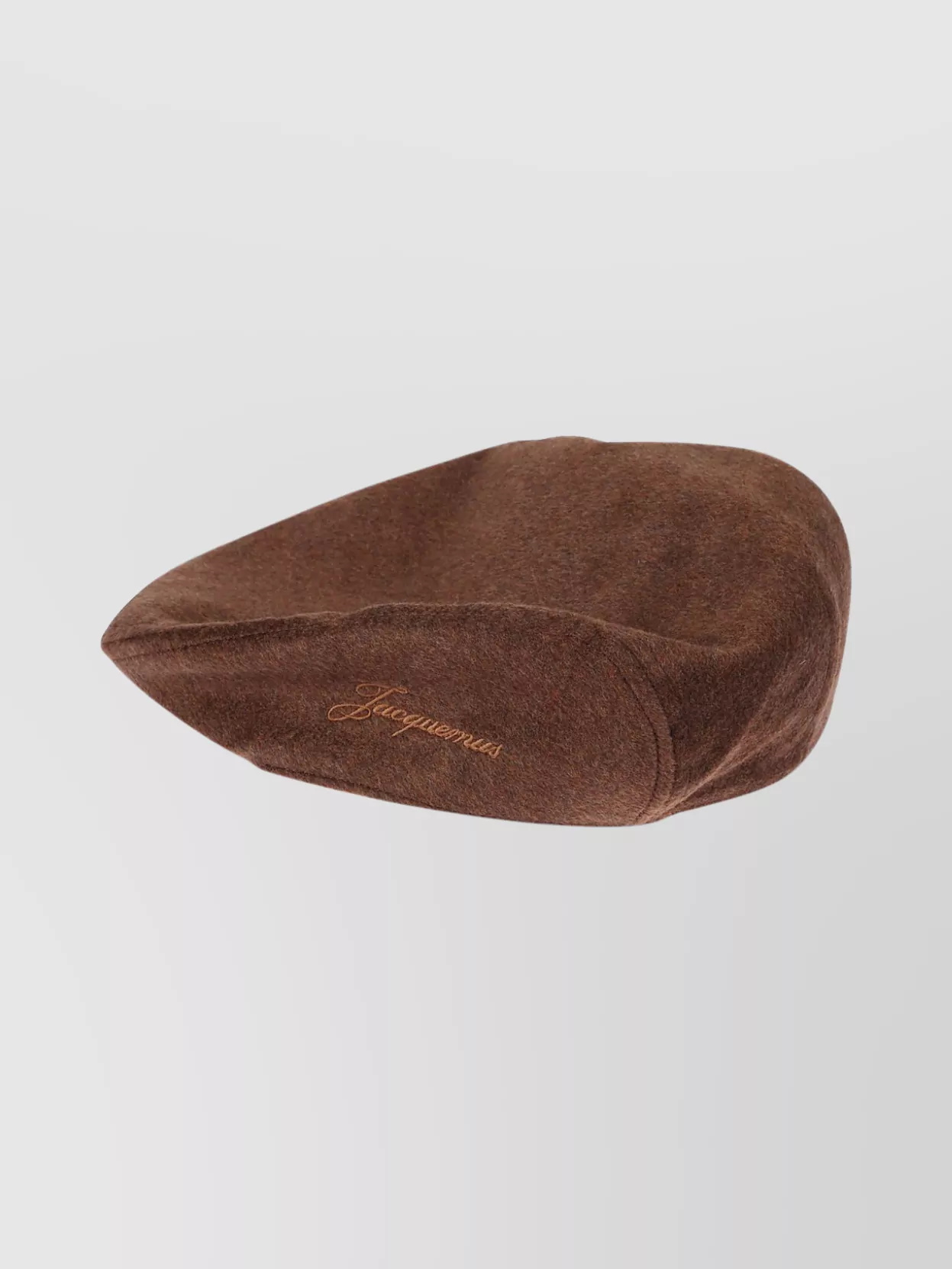 Jacquemus Valerie Soft Texture Beret Hat In Brown