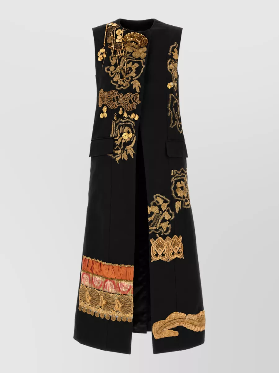 Dries Van Noten cotton single-breasted coat