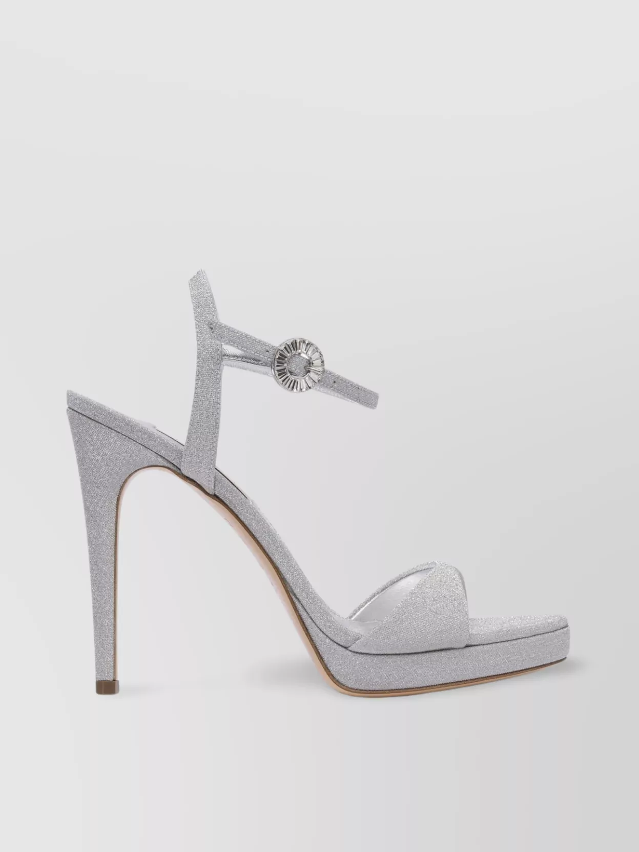 Casadei Sparkling Ankle Strap Open Toe Pumps
