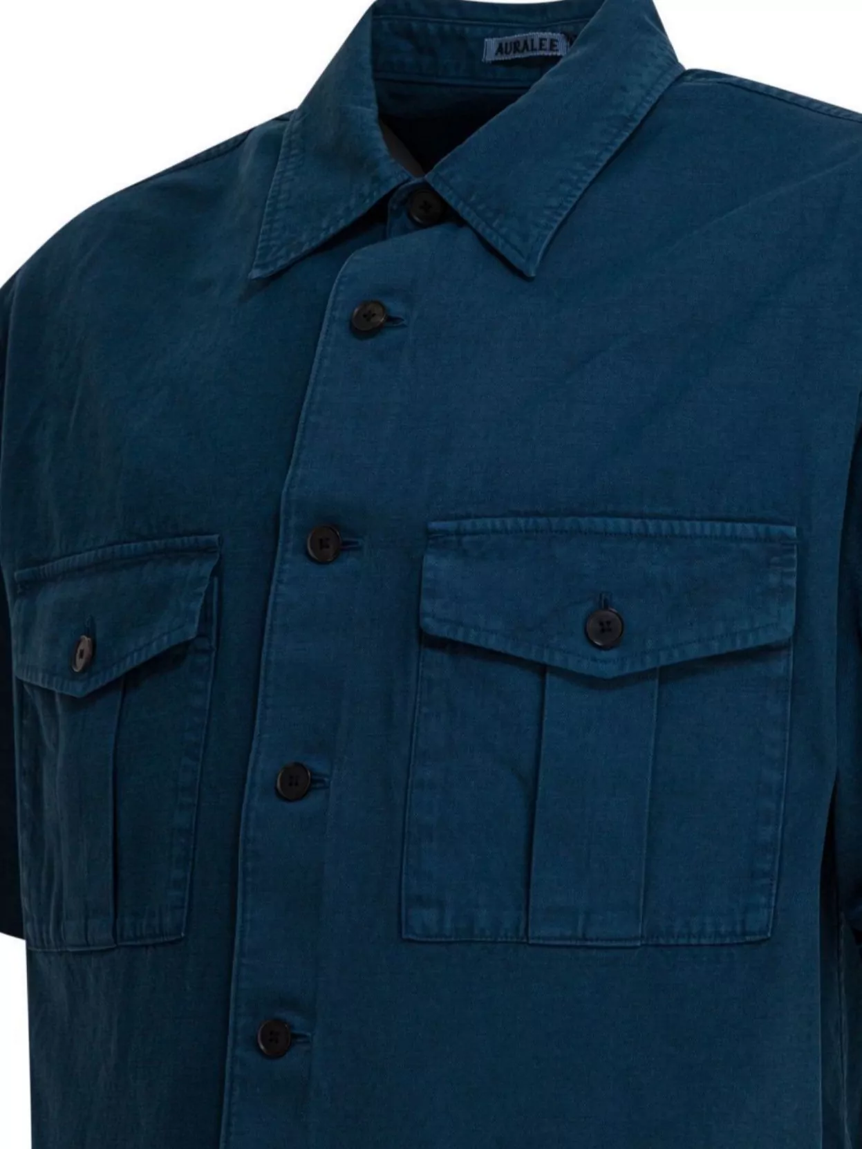 Auralee Short Sleeve Shirt Featuring Chest Pockets