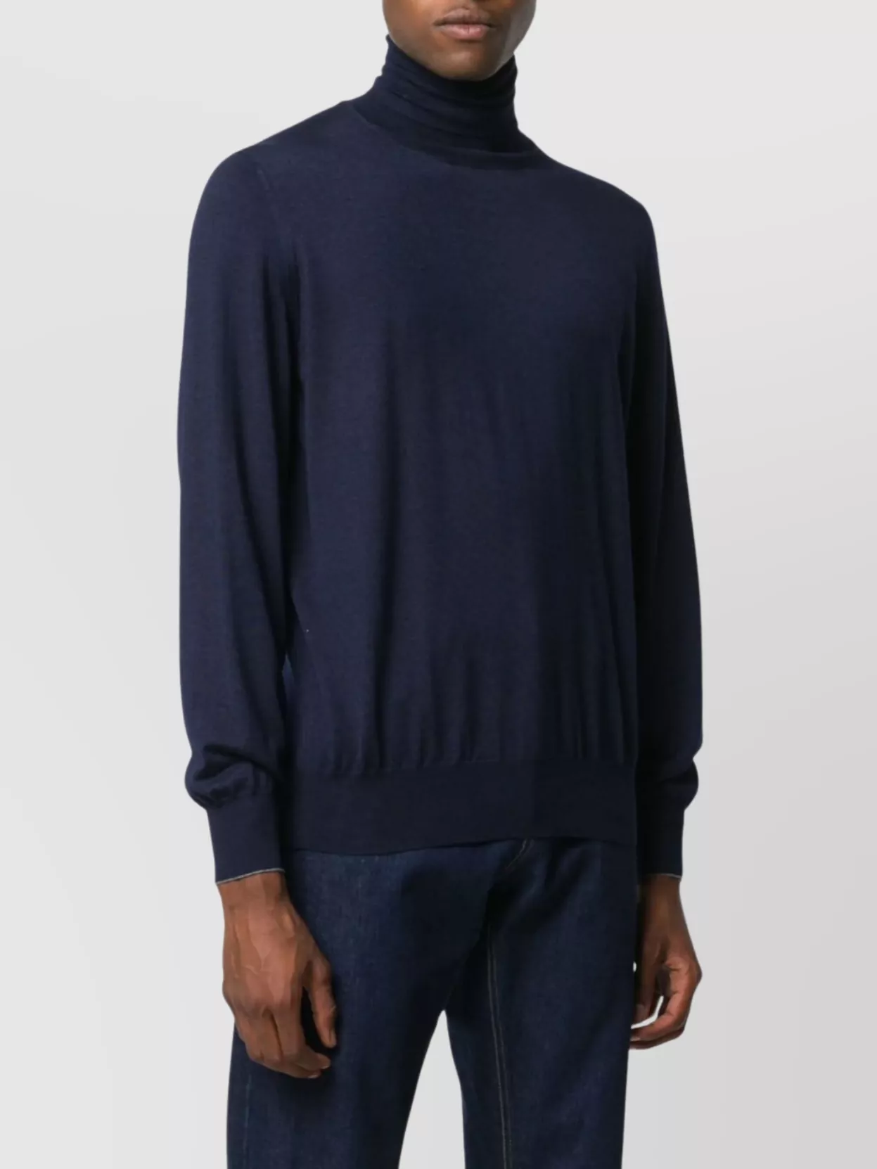 Brunello Cucinelli Turtleneck Sweater Long Sleeves Ribbed Cuffs