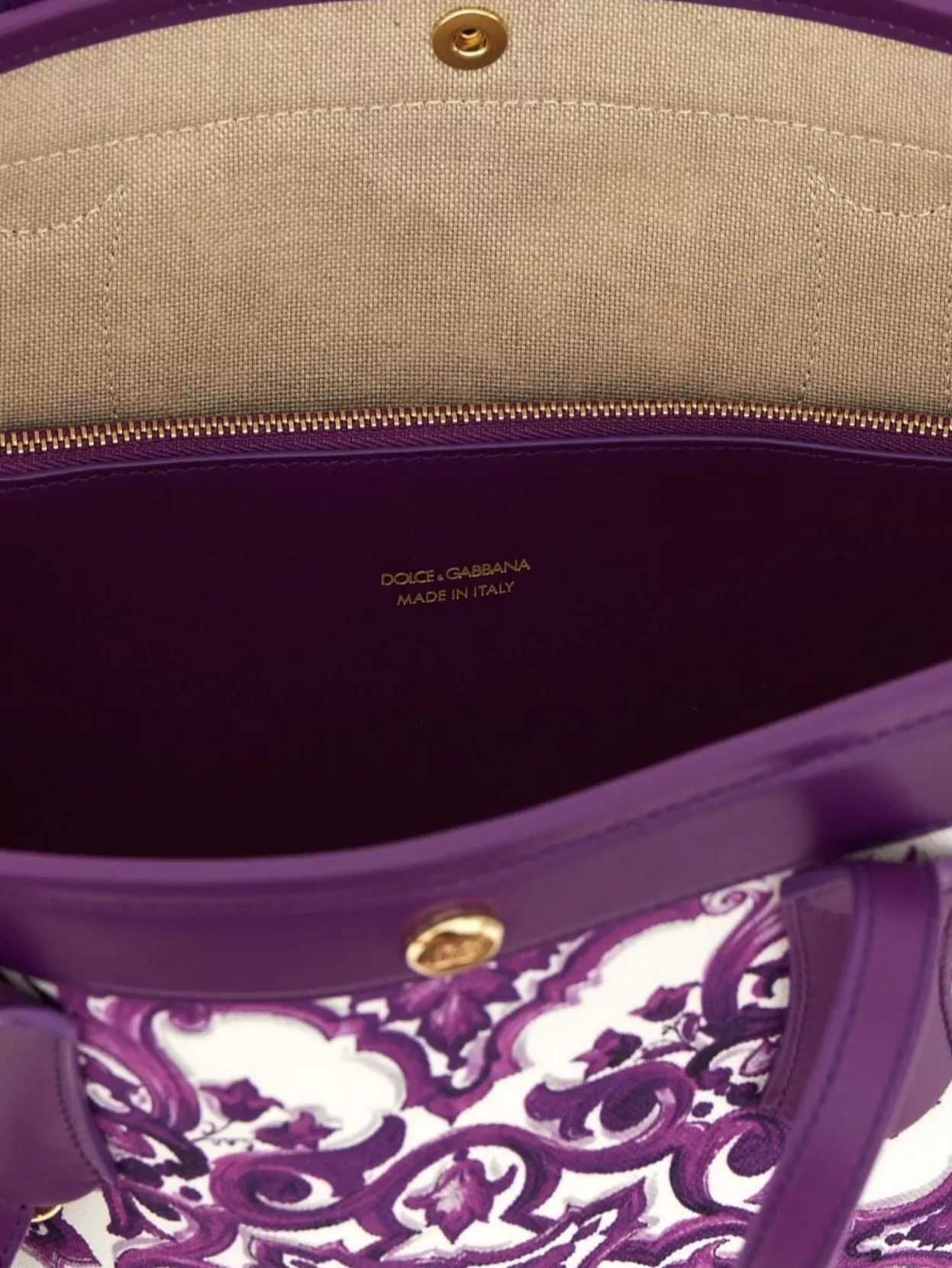 Dolce&Gabbana 'Atene' Printed Tote Bag With Top Handles