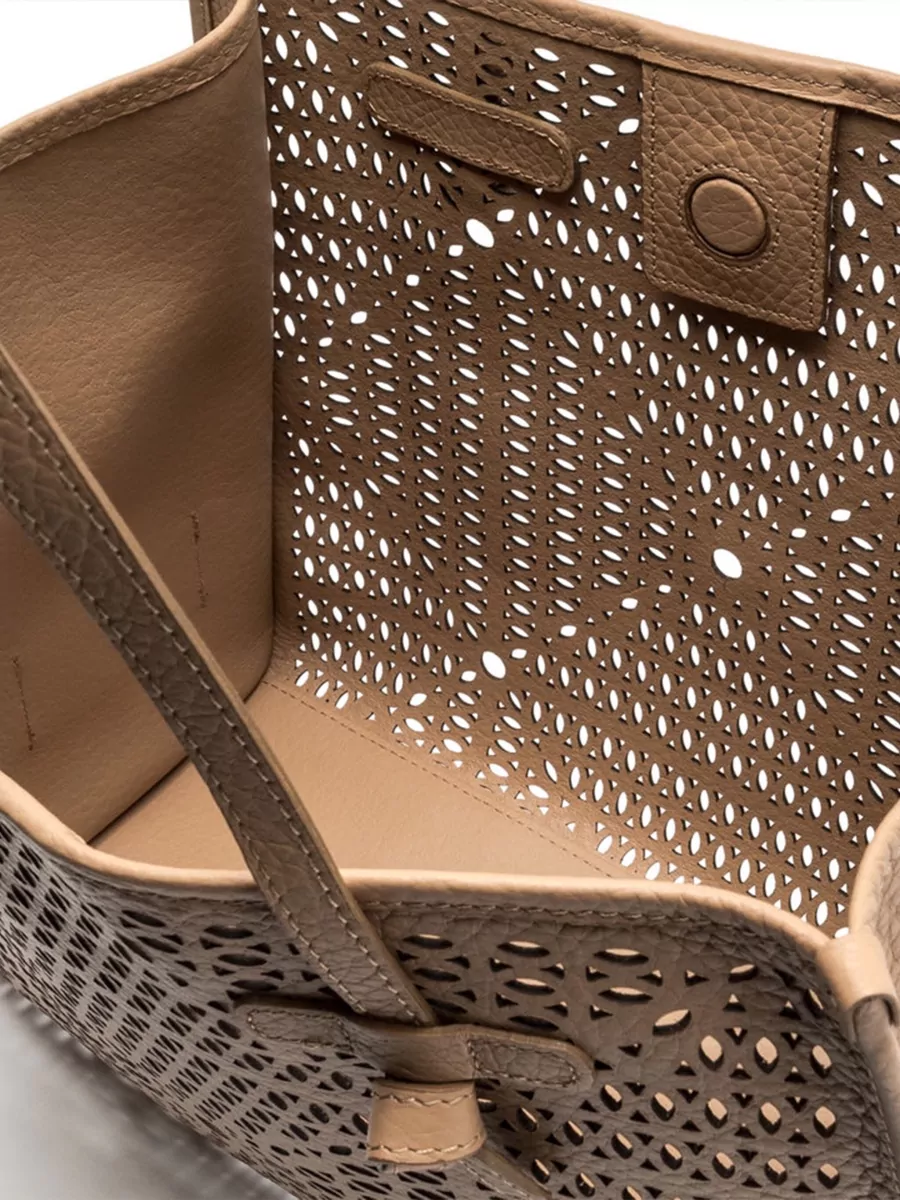 Gianni Chiarini Marcella Tote Bag Laser Cut Dual Handles