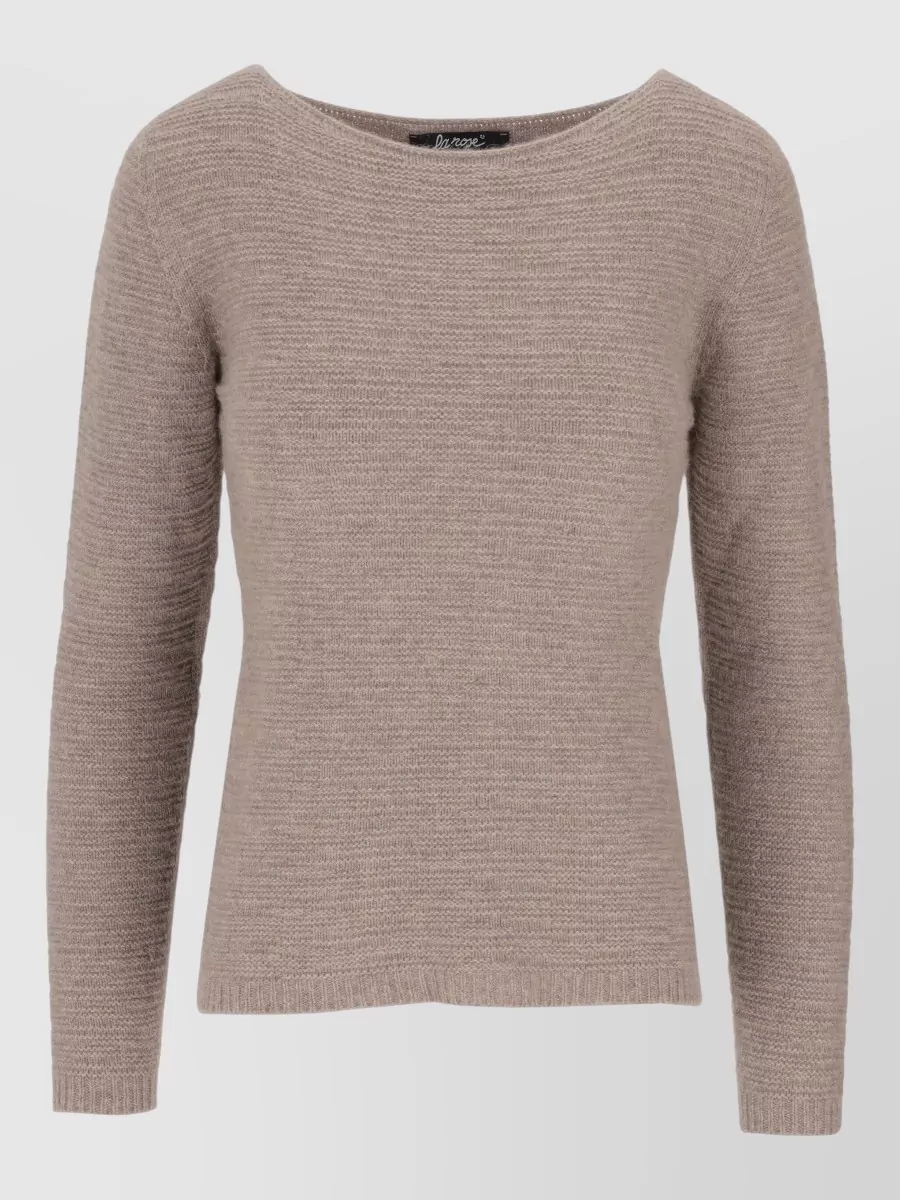 La Rose boat neck sweatshirt