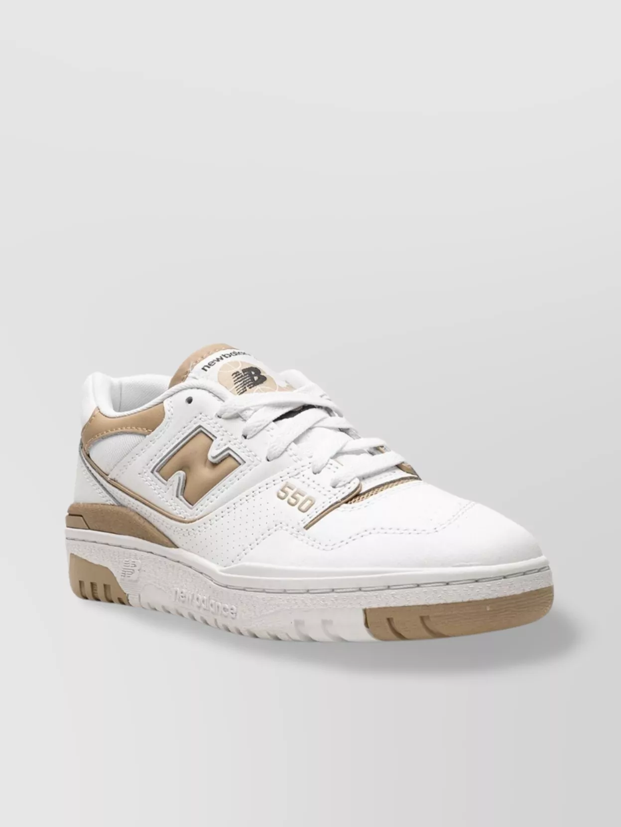 New Balance Sneaker Logo Perforated Toe Rubber Sole