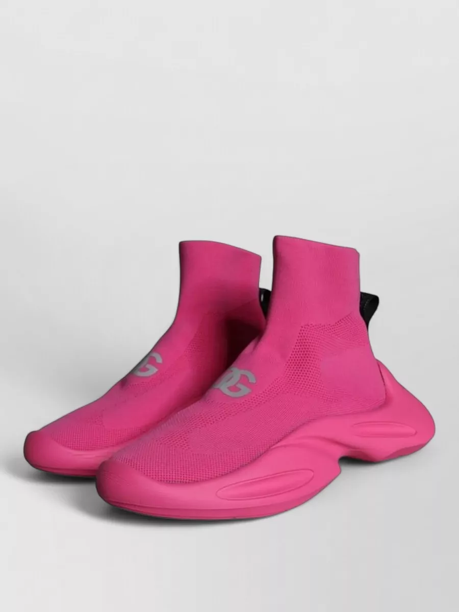 Dolce&Gabbana Logo Print Sock High-Top Sneakers