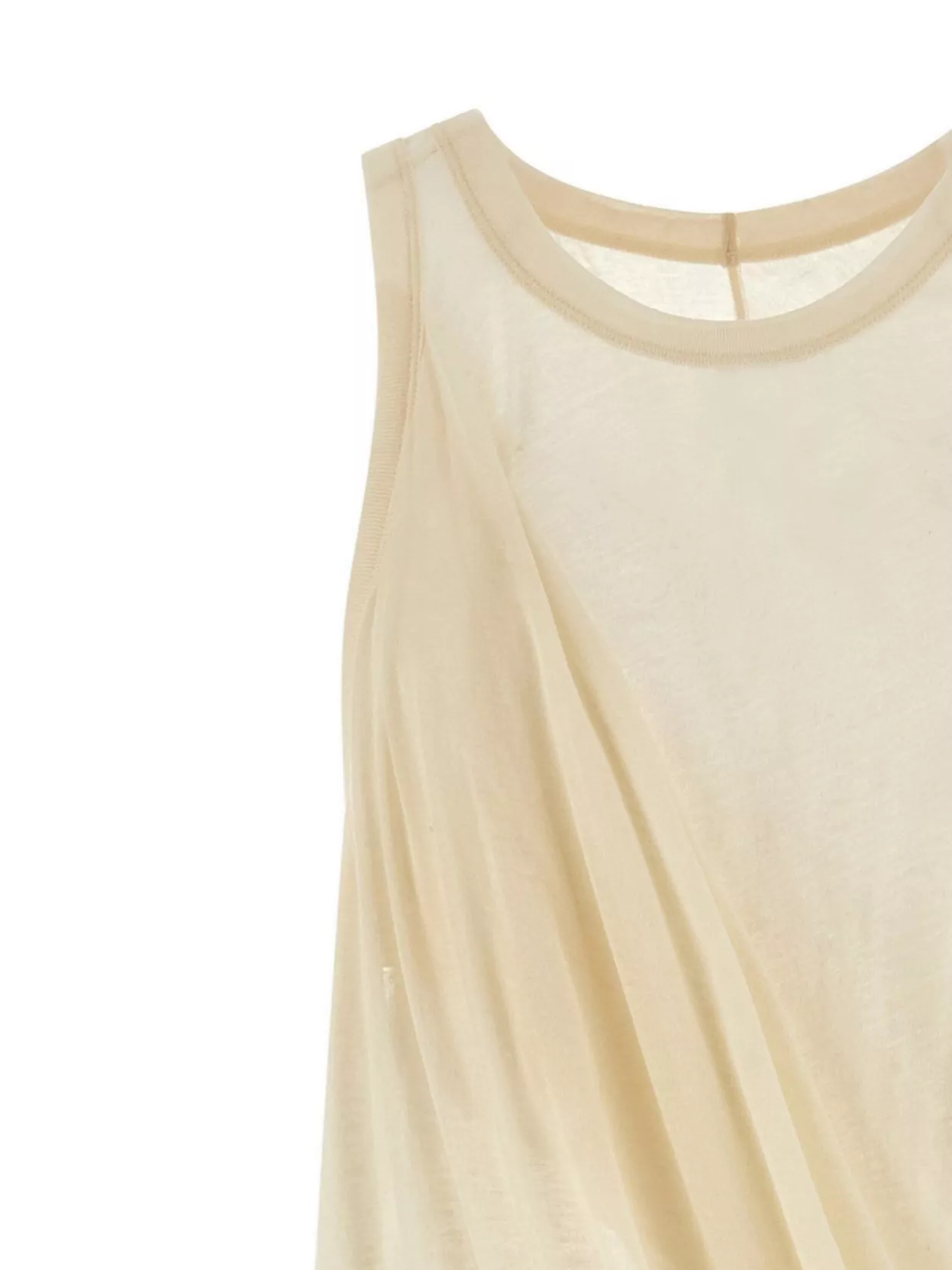 Rick Owens Anthem Draped Cotton-jersey Tank Top