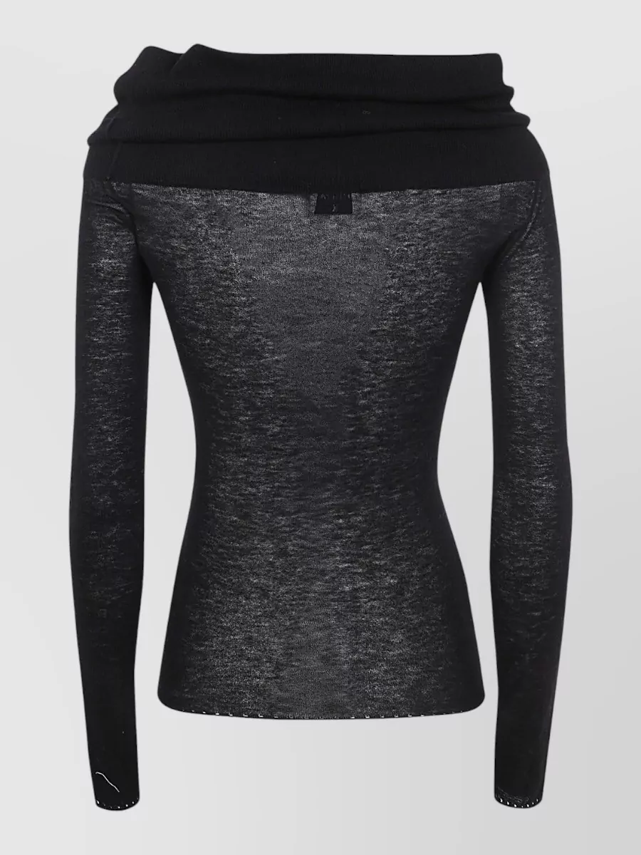Filippa K Wool Off Shoulder Knitted Top