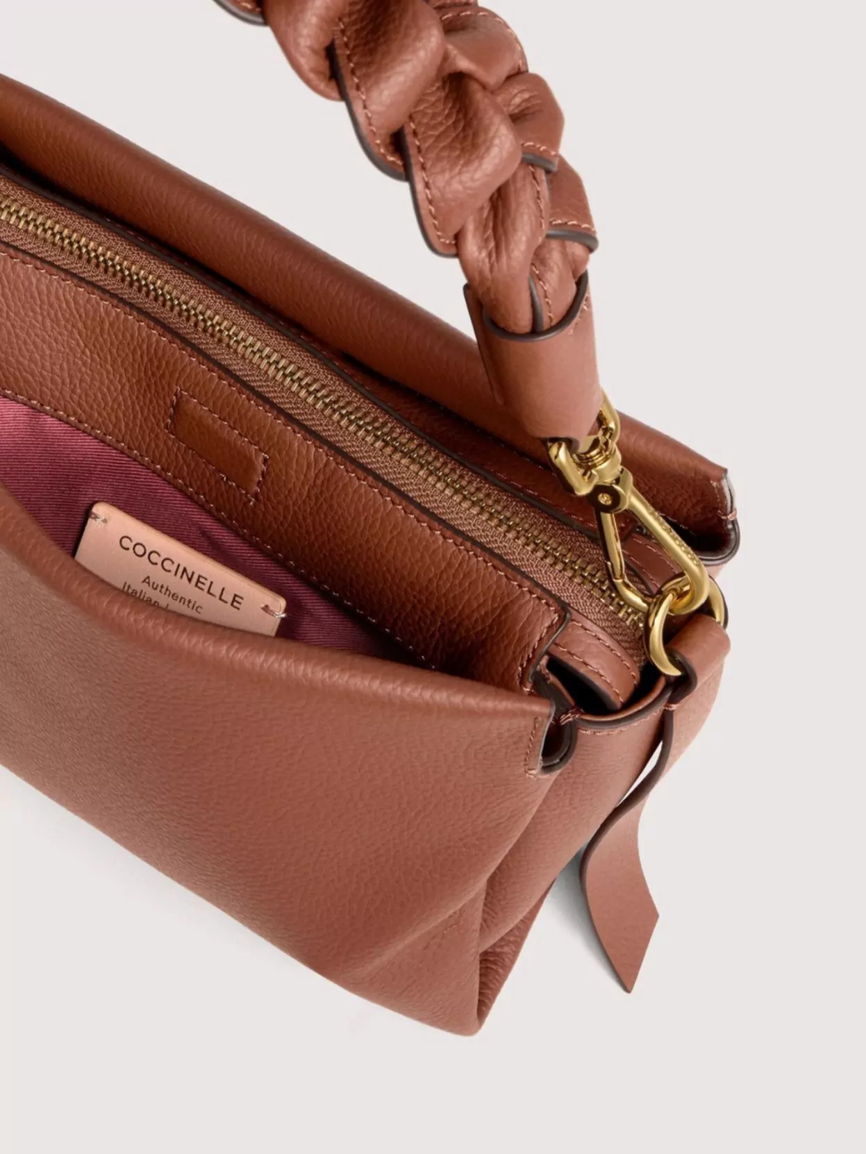 Coccinelle Grana Double Braided Handle Detachable Strap