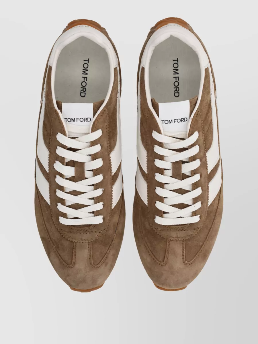 Tom Ford Leather Low-Top Sneakers