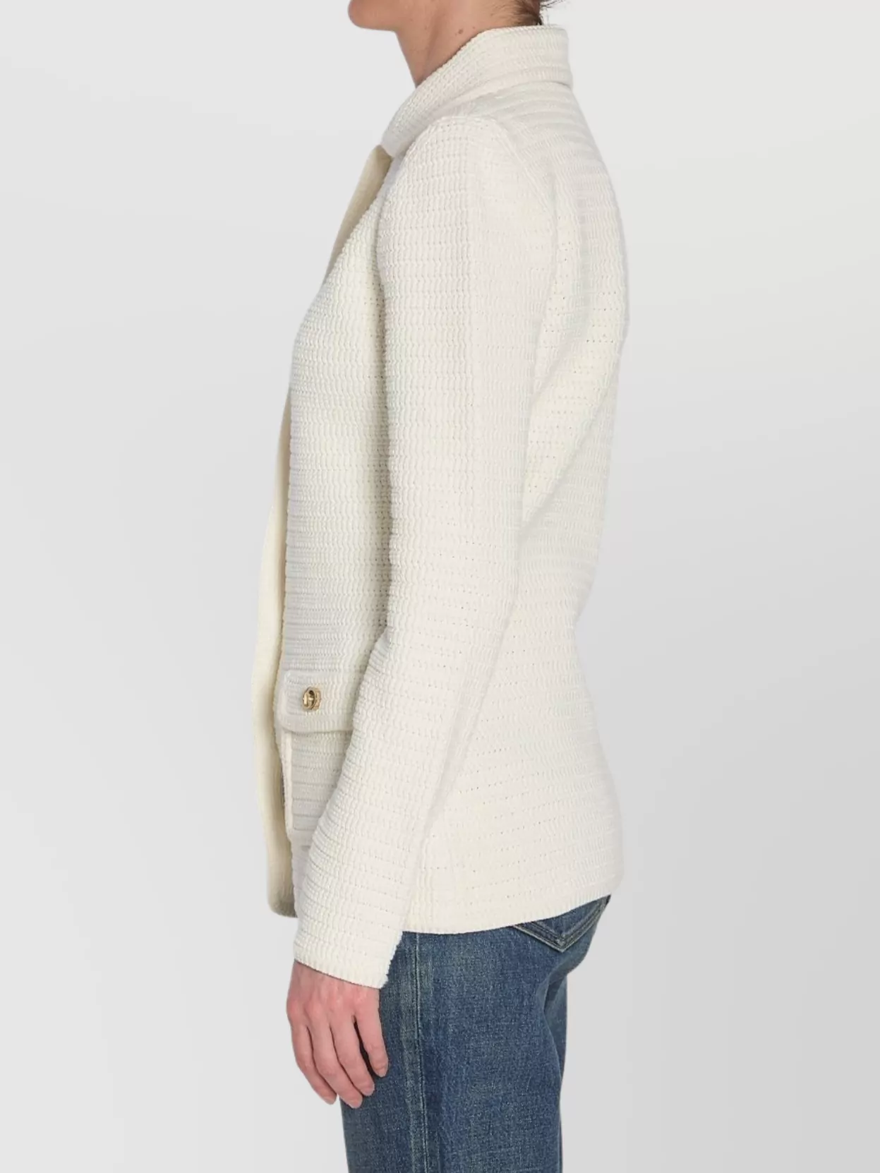Gucci Fine Cotton Knit Cardigan