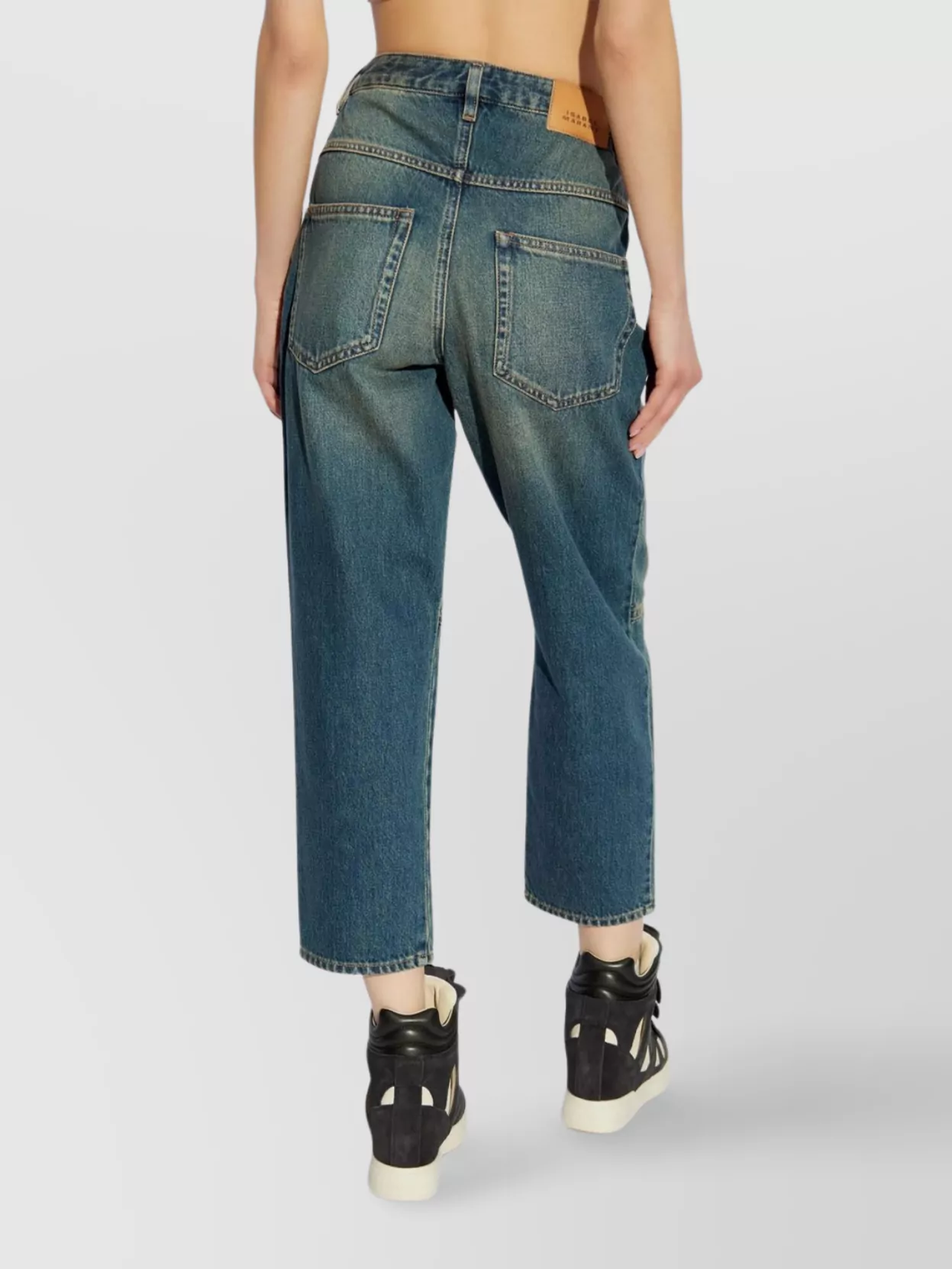 Isabel Marant Belt Loops Five-pocket Design Faded