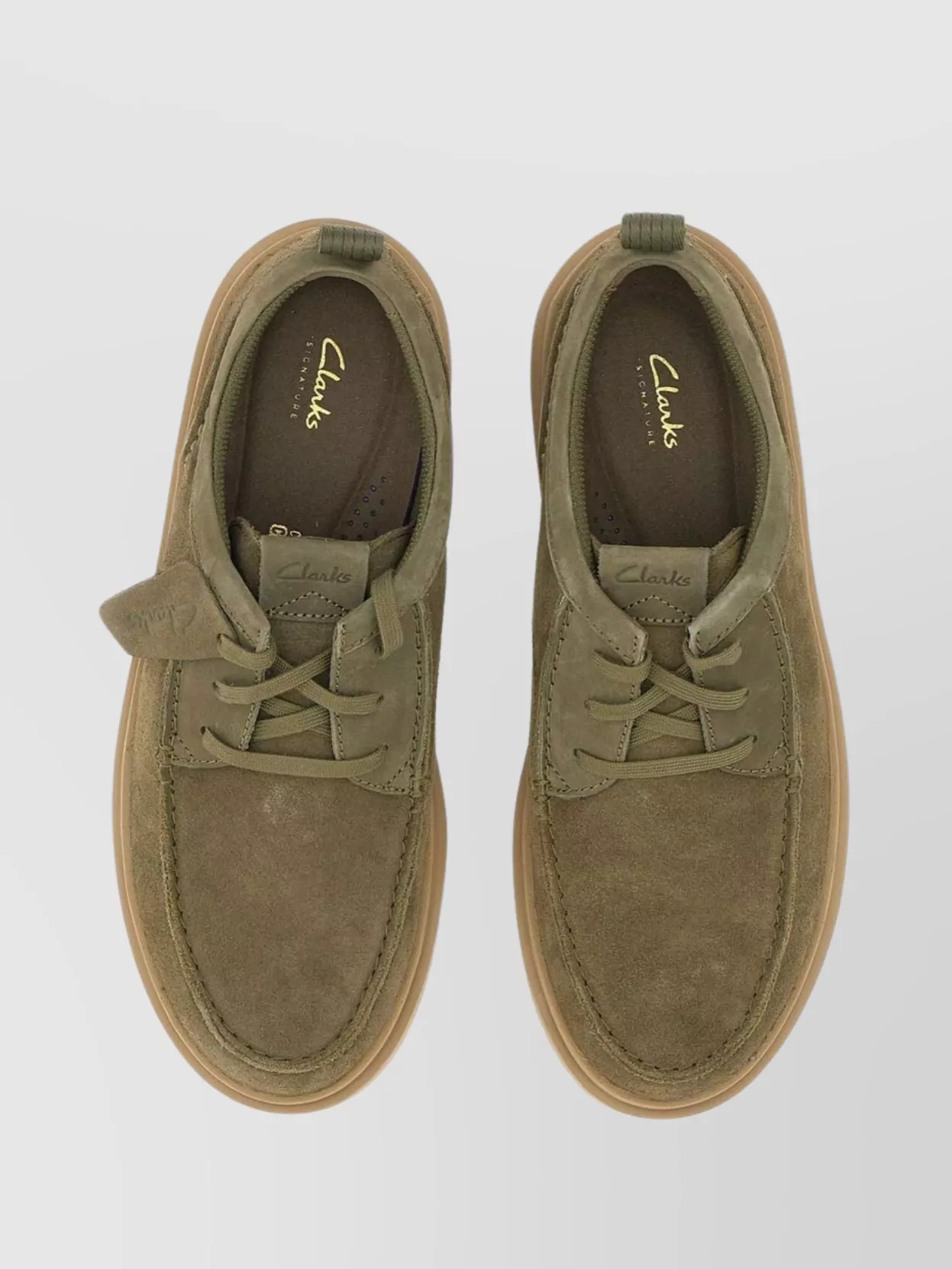 Clarks Polden moc suede lace-up shoes | The Fashion Square