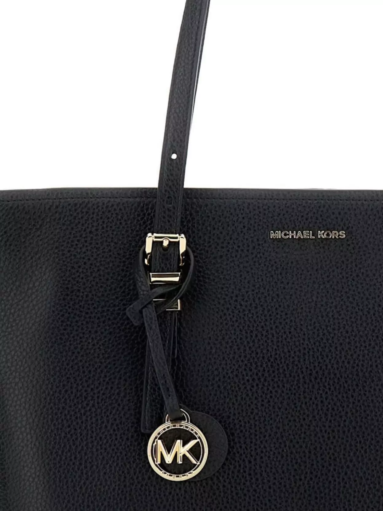 Michael Kors Textured Pebbled Tote Bag With Gold Hardware