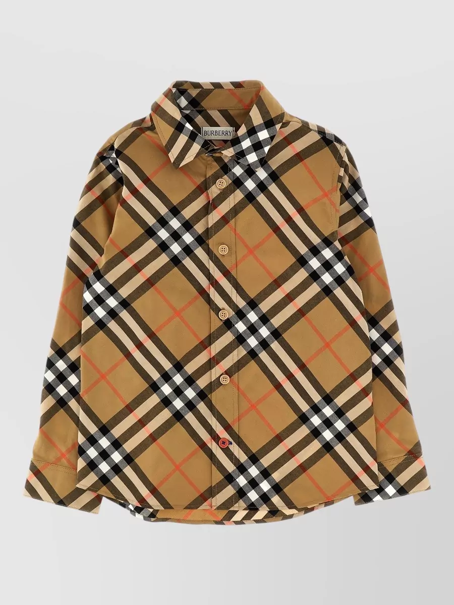 Burberry Checked Long-Sleeve Shirt
