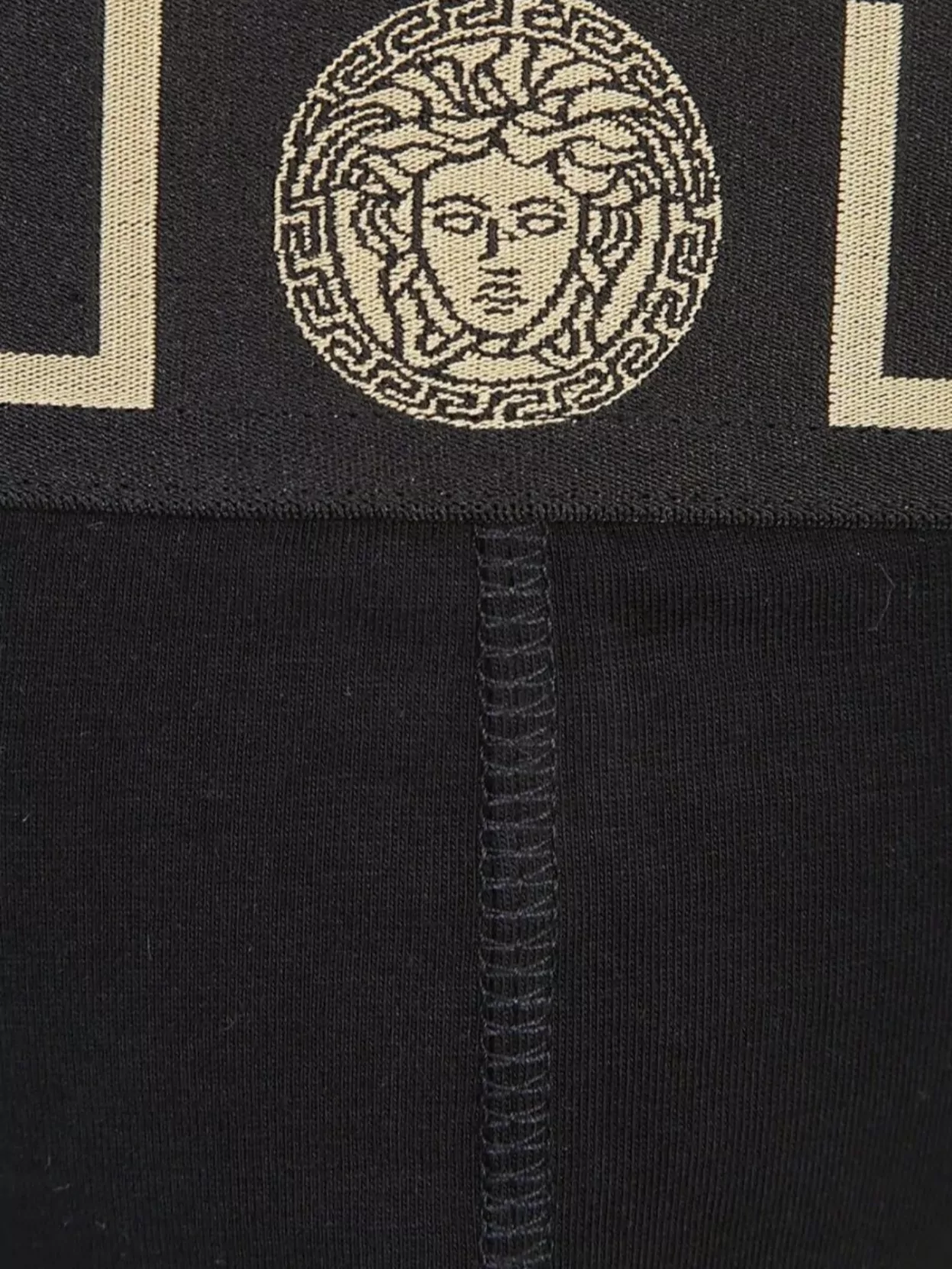 Versace Triple Pack Briefs Jersey Bi-stretch Cotton Organic In Black
