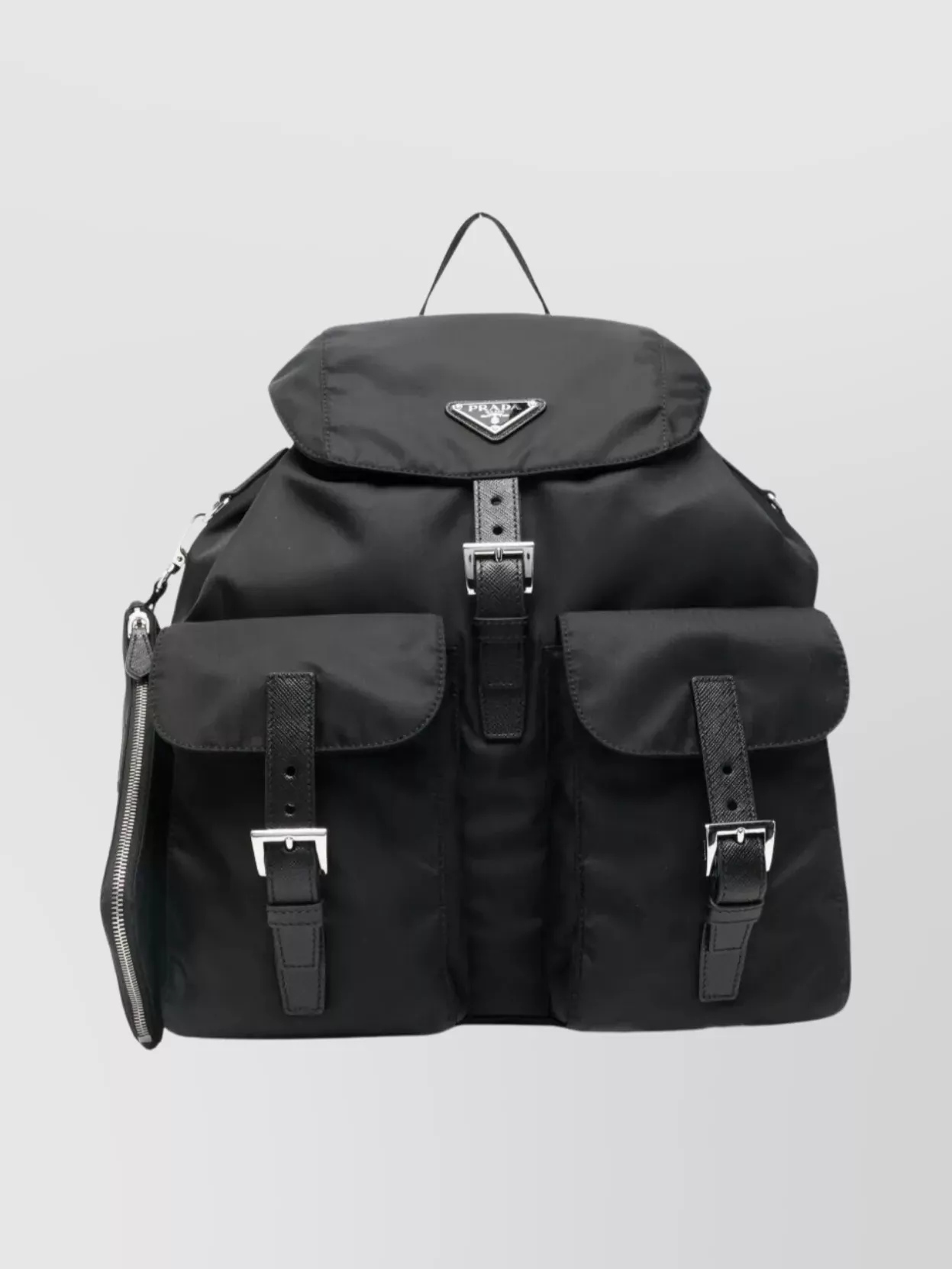 Prada Medium Nylon Backpack And Pouch Set