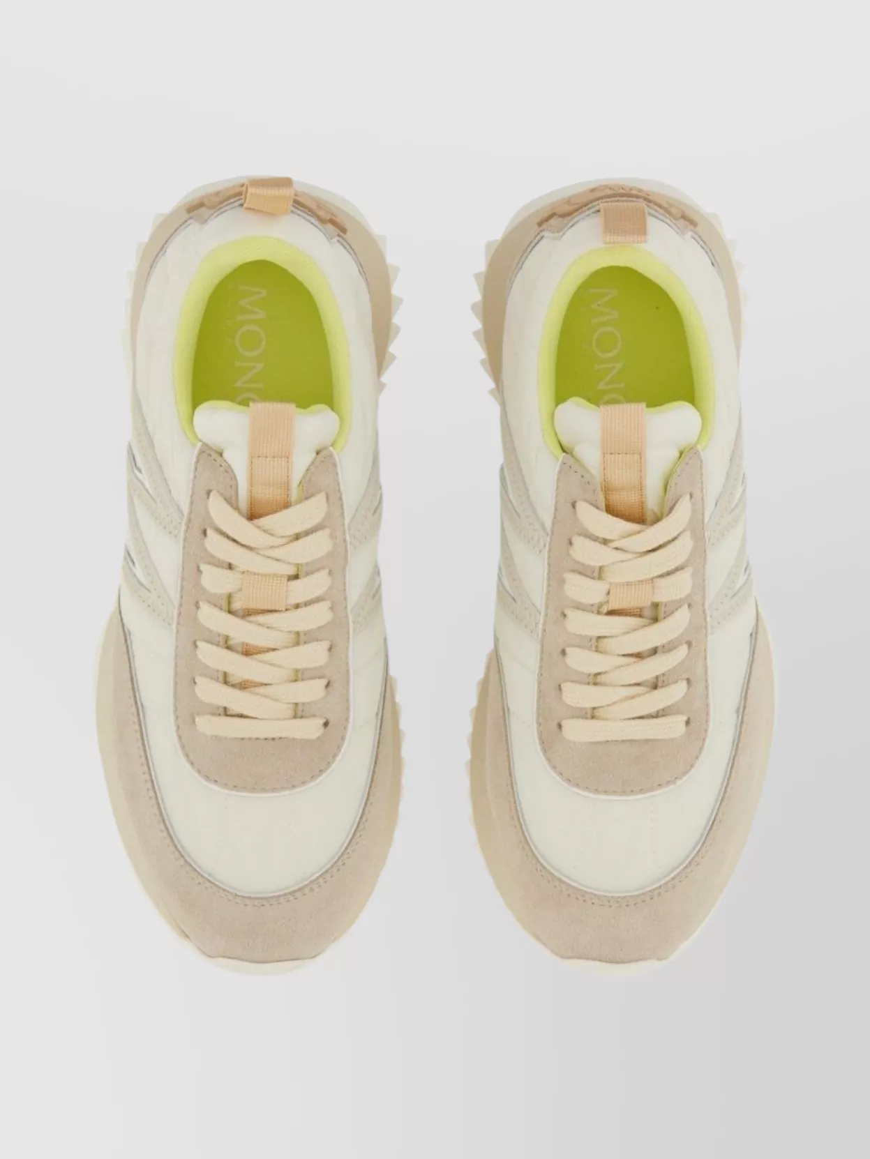Moncler Pacey Sneakers With Contrast Sole And Padded Collar