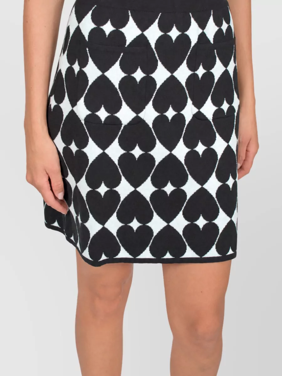 Moschino Cotton A-Line Skirt