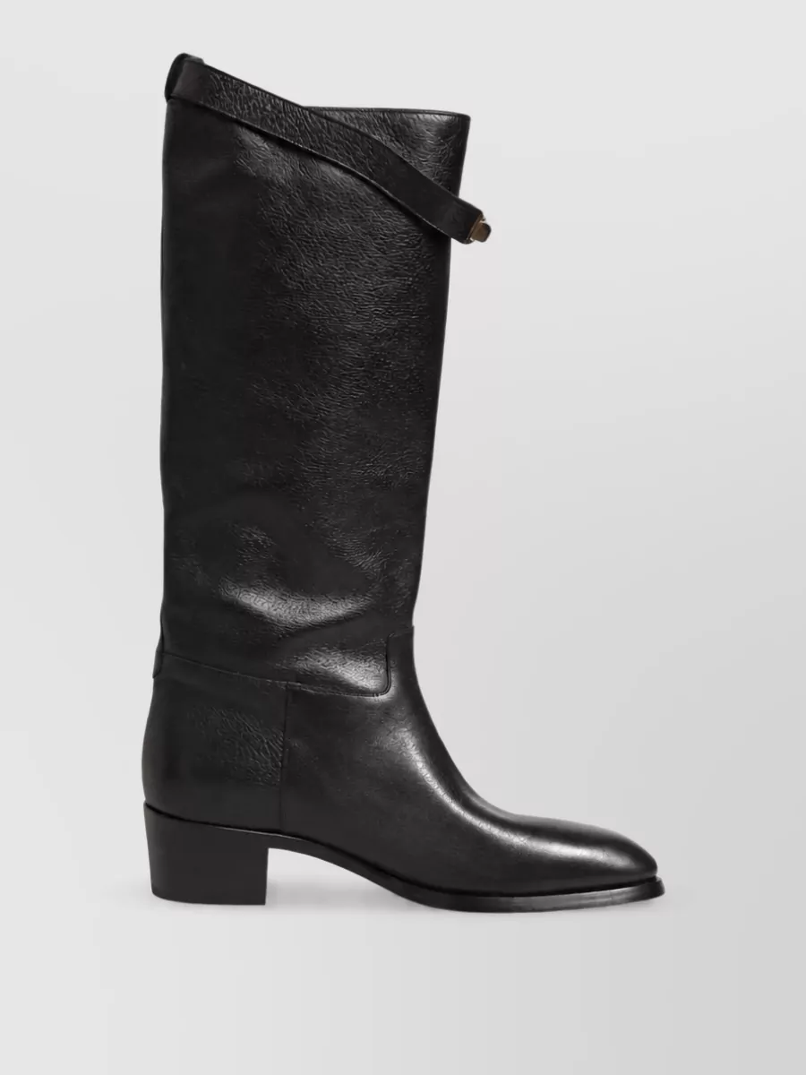 Dolce&Gabbana Leather Knee-High Boots