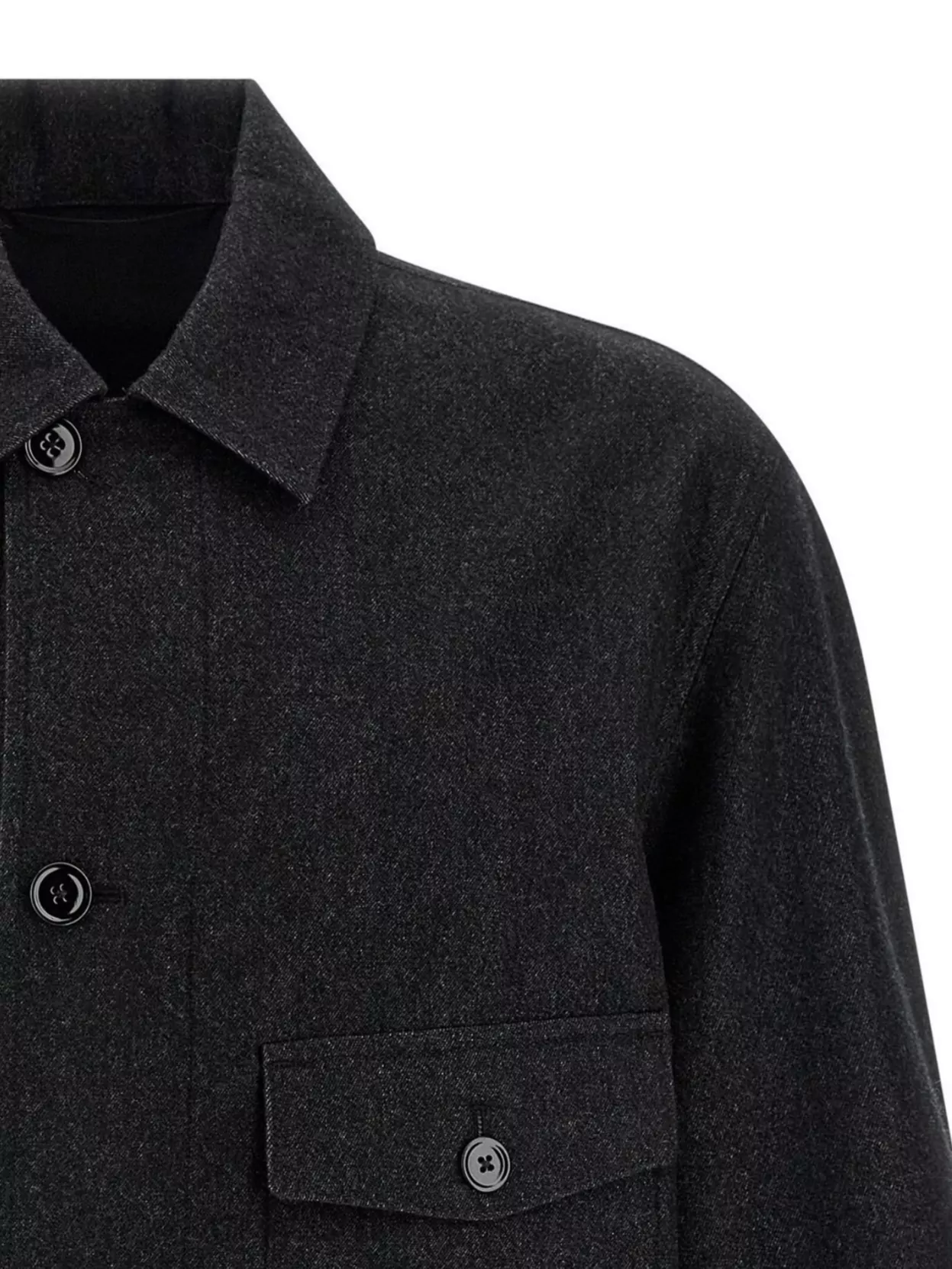 Lemaire Wool Shirt Jacket Chest Pocket