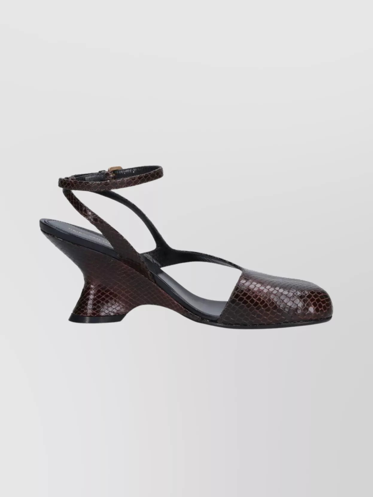 Dries Van Noten Sculptural High Heel Pumps With Ankle Strap