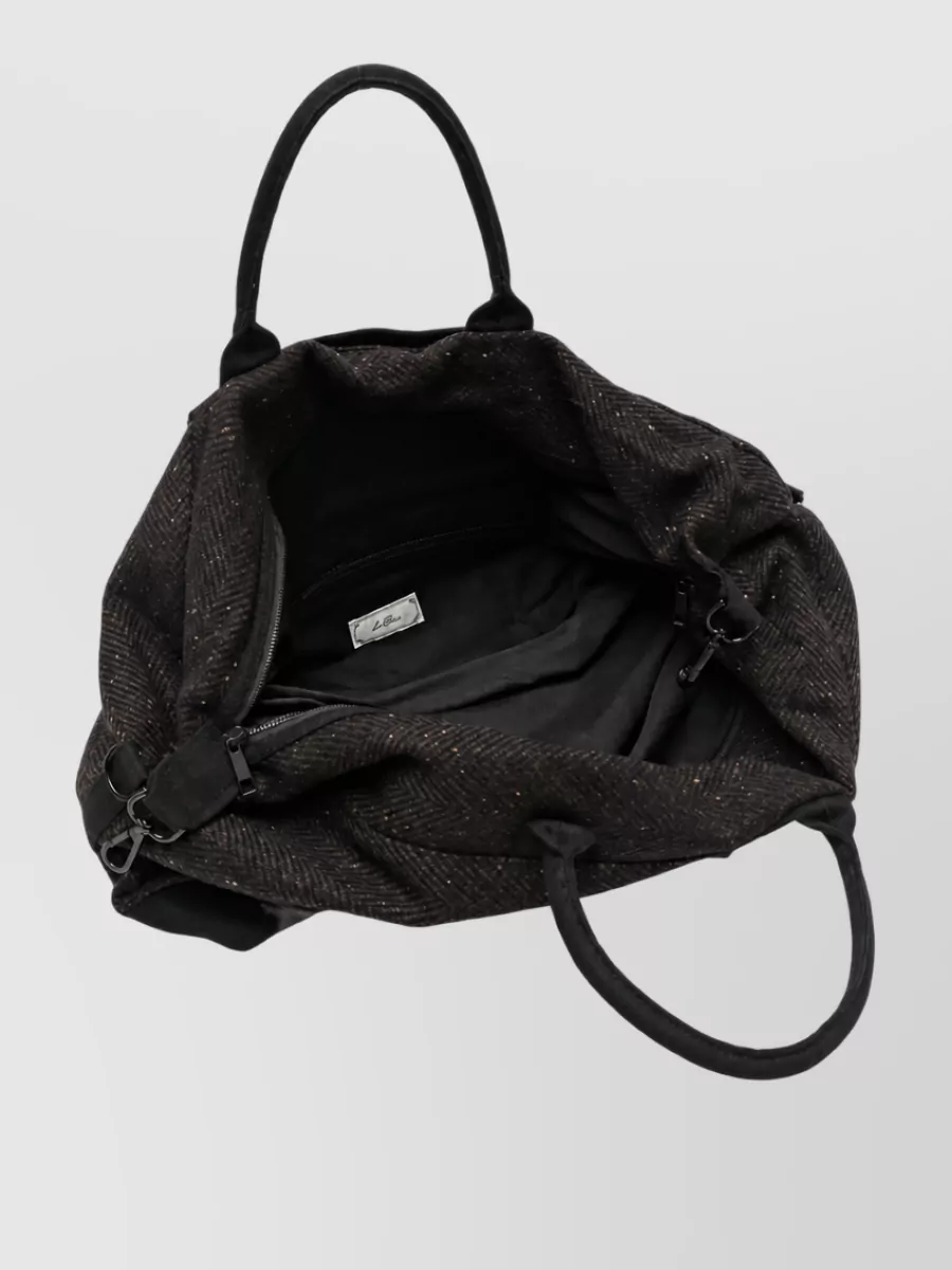 Les Deux Herringbone Tote Bag