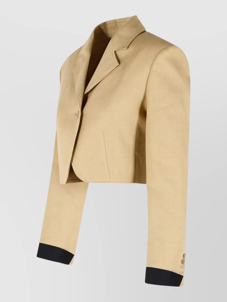 Max Mara Linen Cropped Jacket
