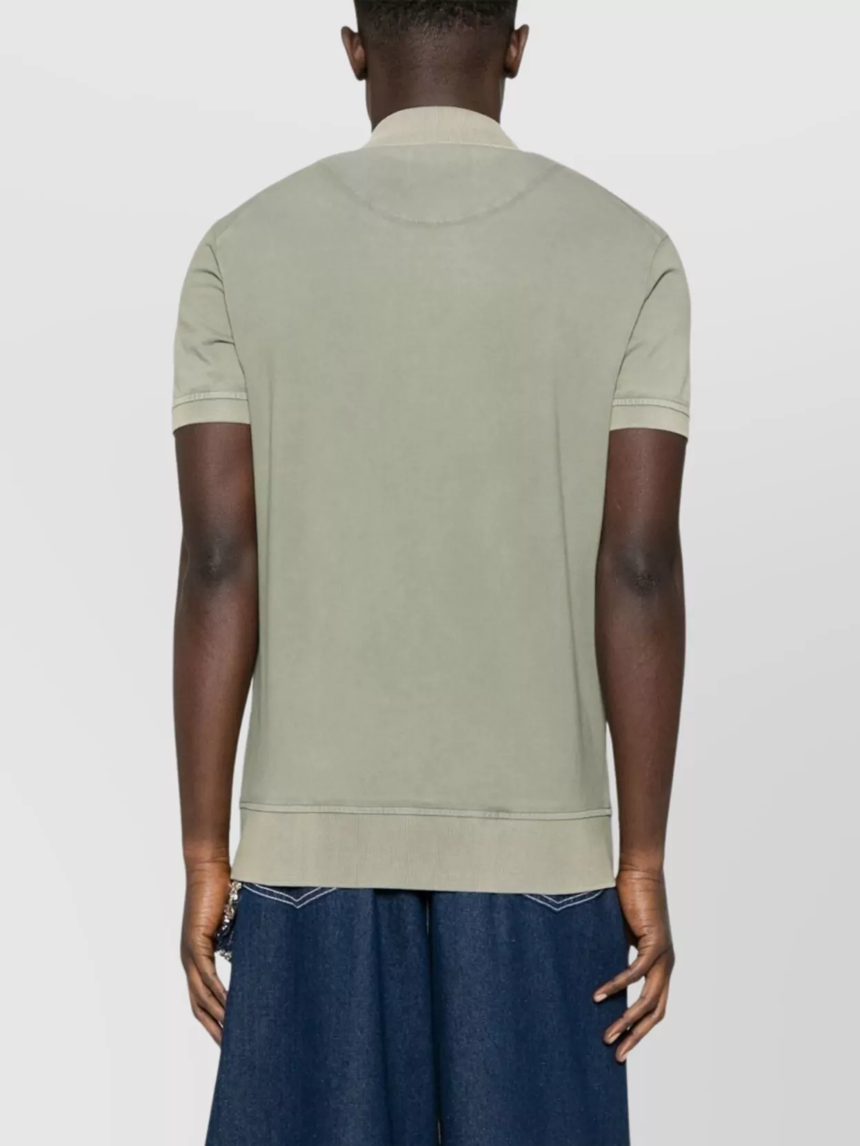 Vivienne Westwood Cut-Out Polo Ribbed Trim Shirt
