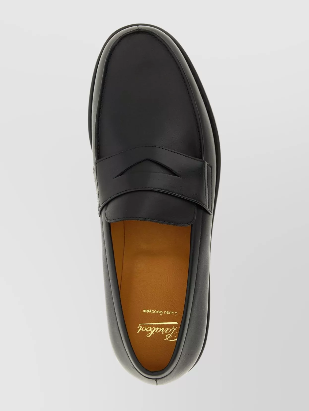 Paraboot Round Toe Loafers Featuring Penny Strap