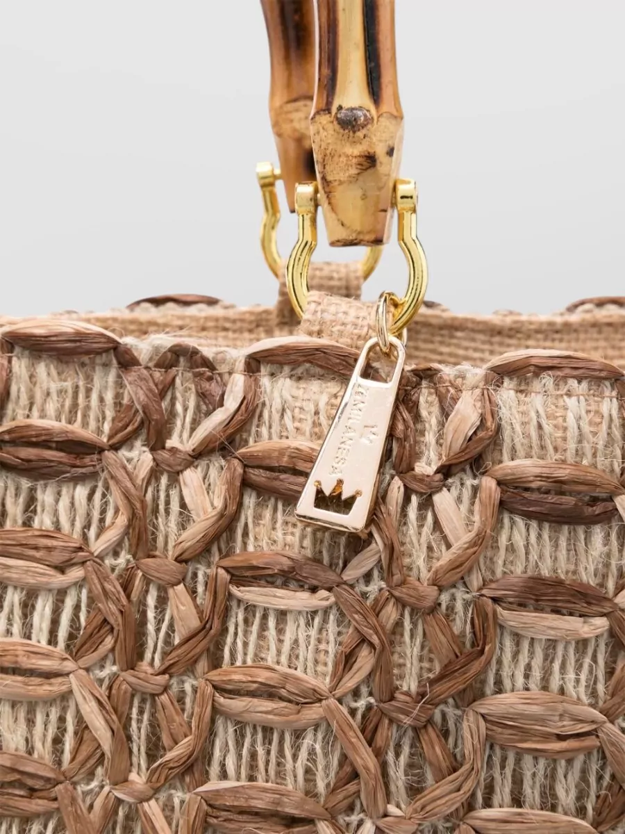 La Milanesa Straw Tote Bag